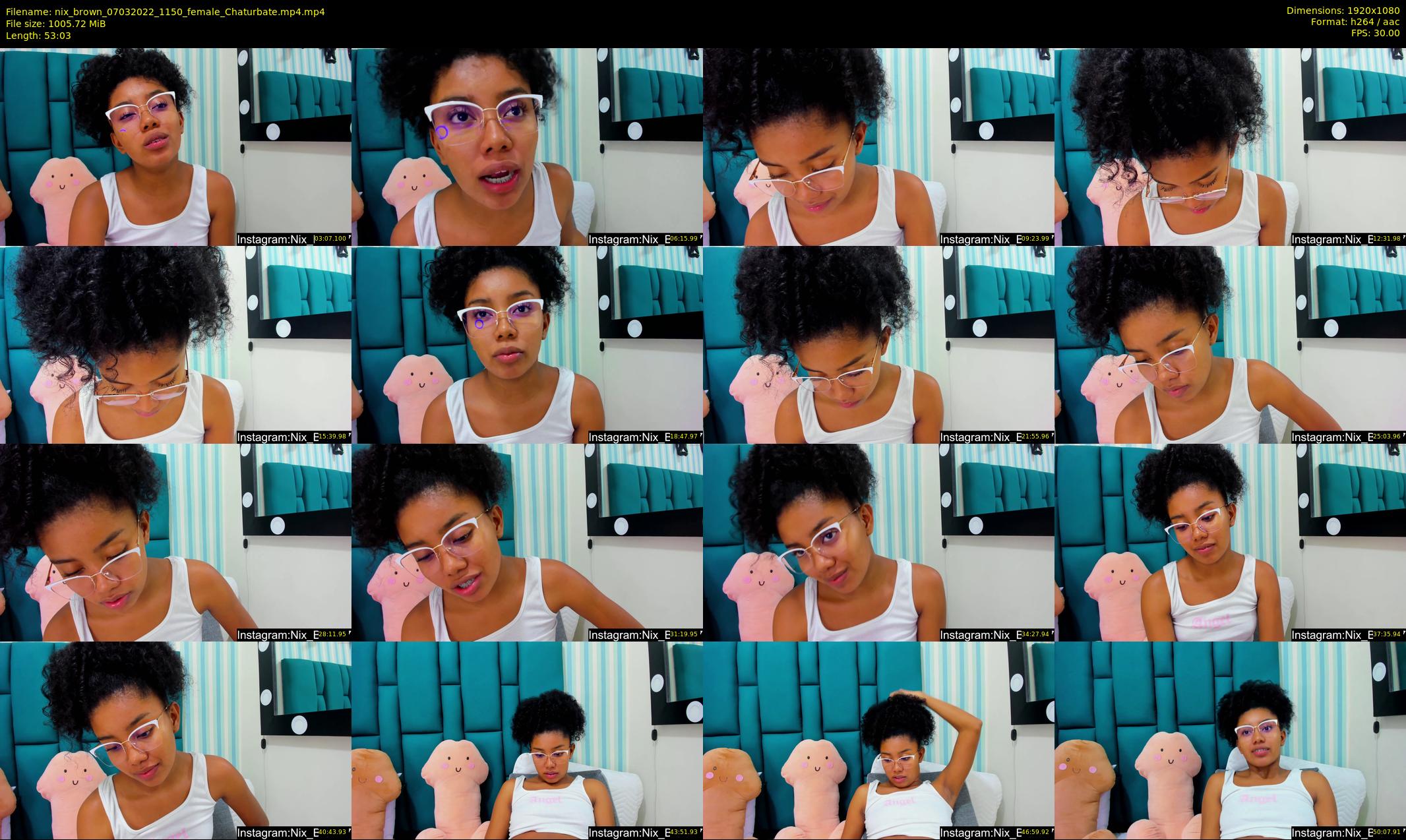 nix_brown — 54 minute Chaturbate female cam show recording, 1080p, Mar 7, 2022