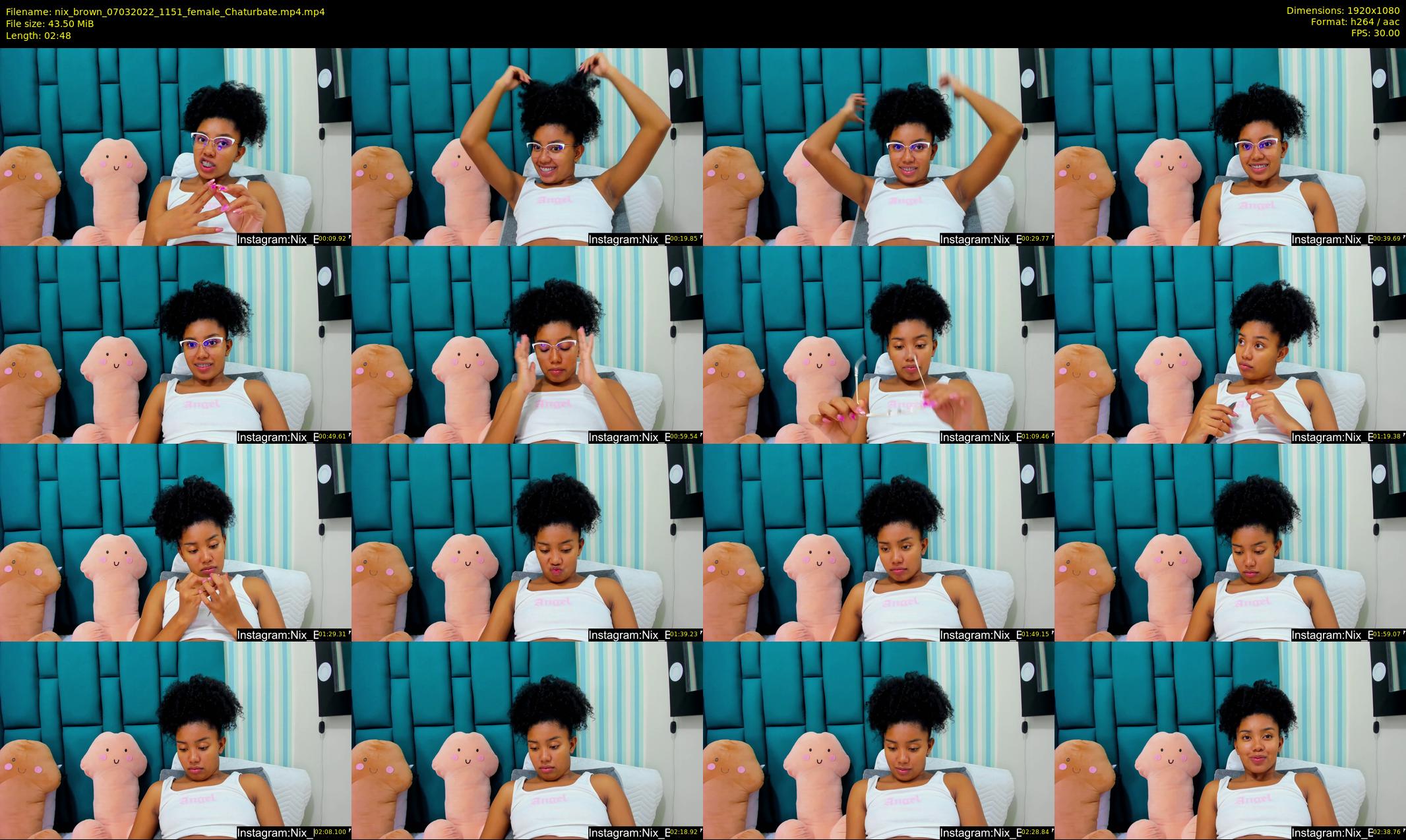 nix_brown — 3 minute Chaturbate female cam show recording, 1080p, Mar 7, 2022