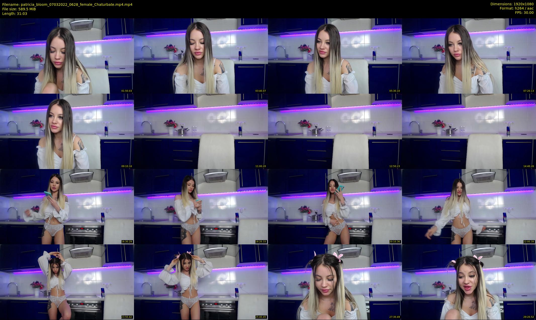 patricia_bloom — 32 minute Chaturbate female cam show recording, 1080p, Mar 7, 2022