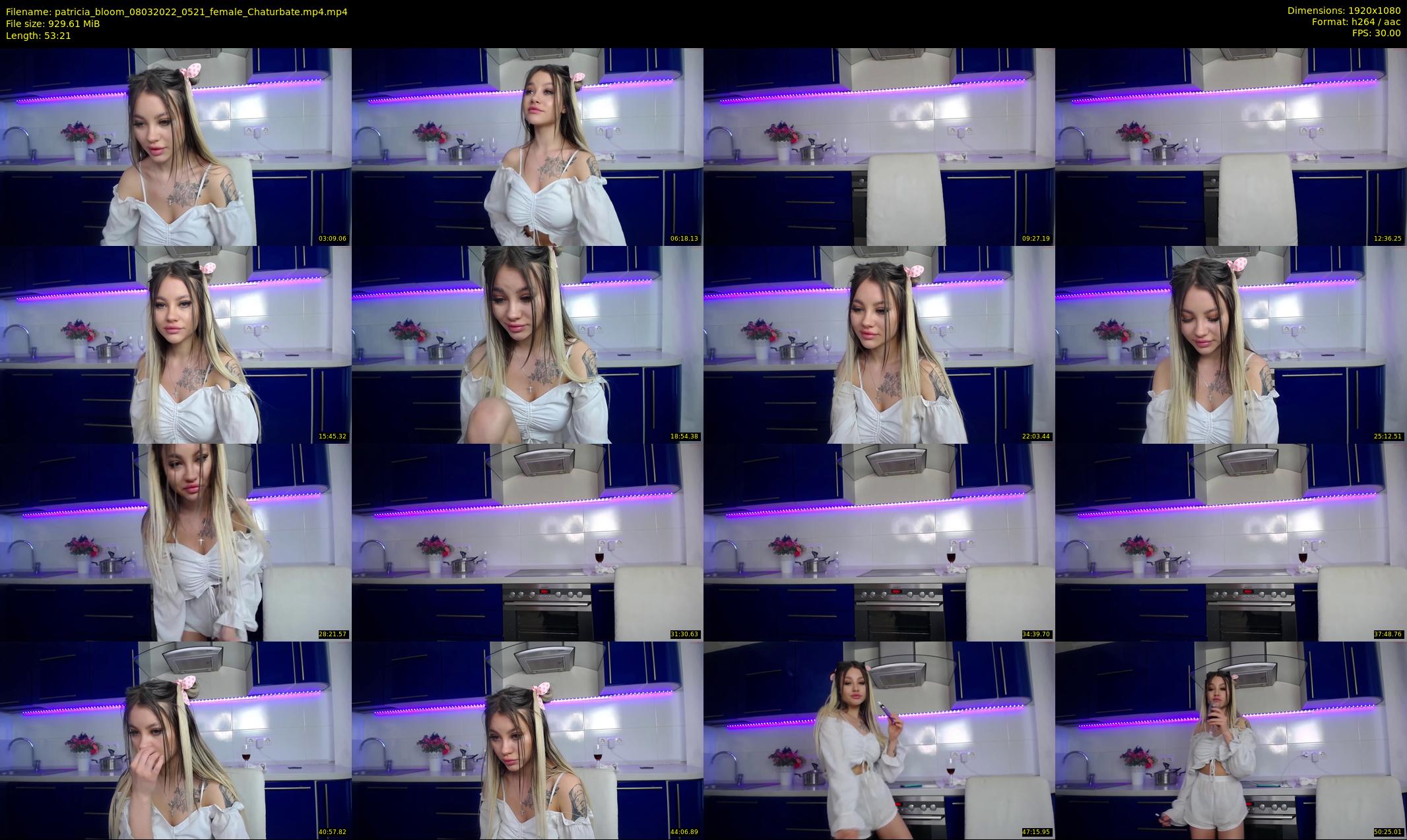 patricia_bloom — 54 minute Chaturbate female cam show recording, 1080p, Mar 8, 2022