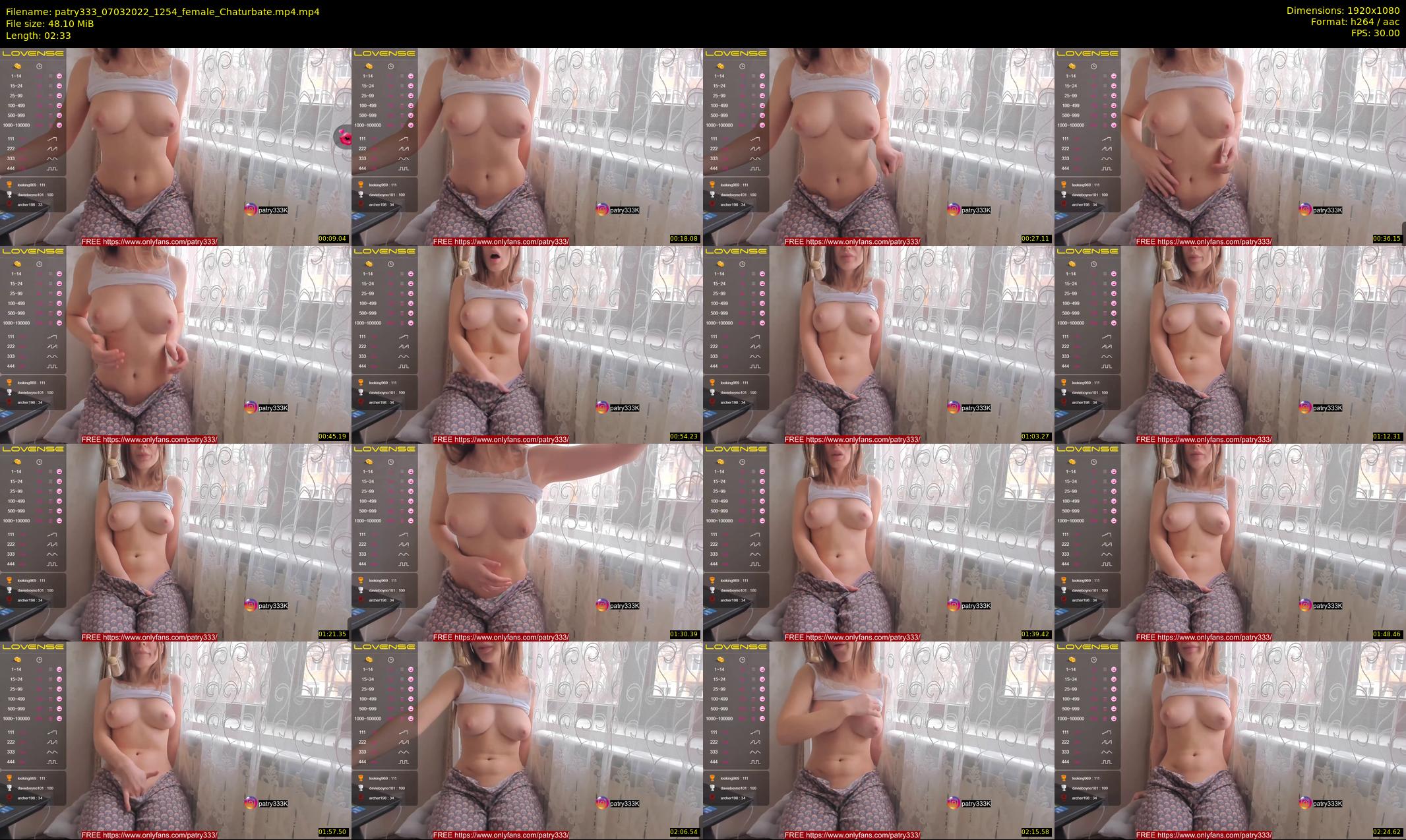 patry333 — 3 minute Chaturbate female cam show recording, 1080p, Mar 7, 2022