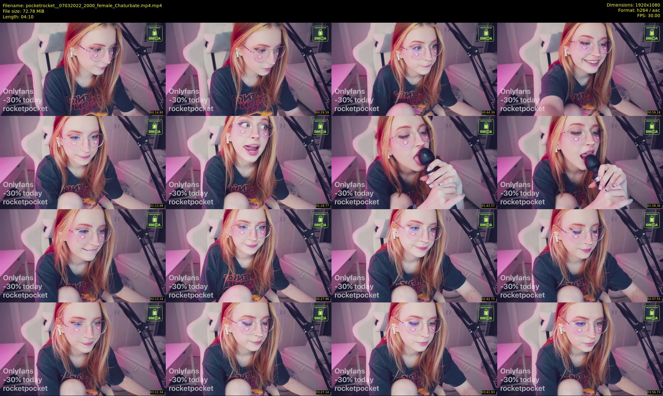 pocketrocket_ — 5 minute Chaturbate female cam show recording, 1080p, Mar 7, 2022