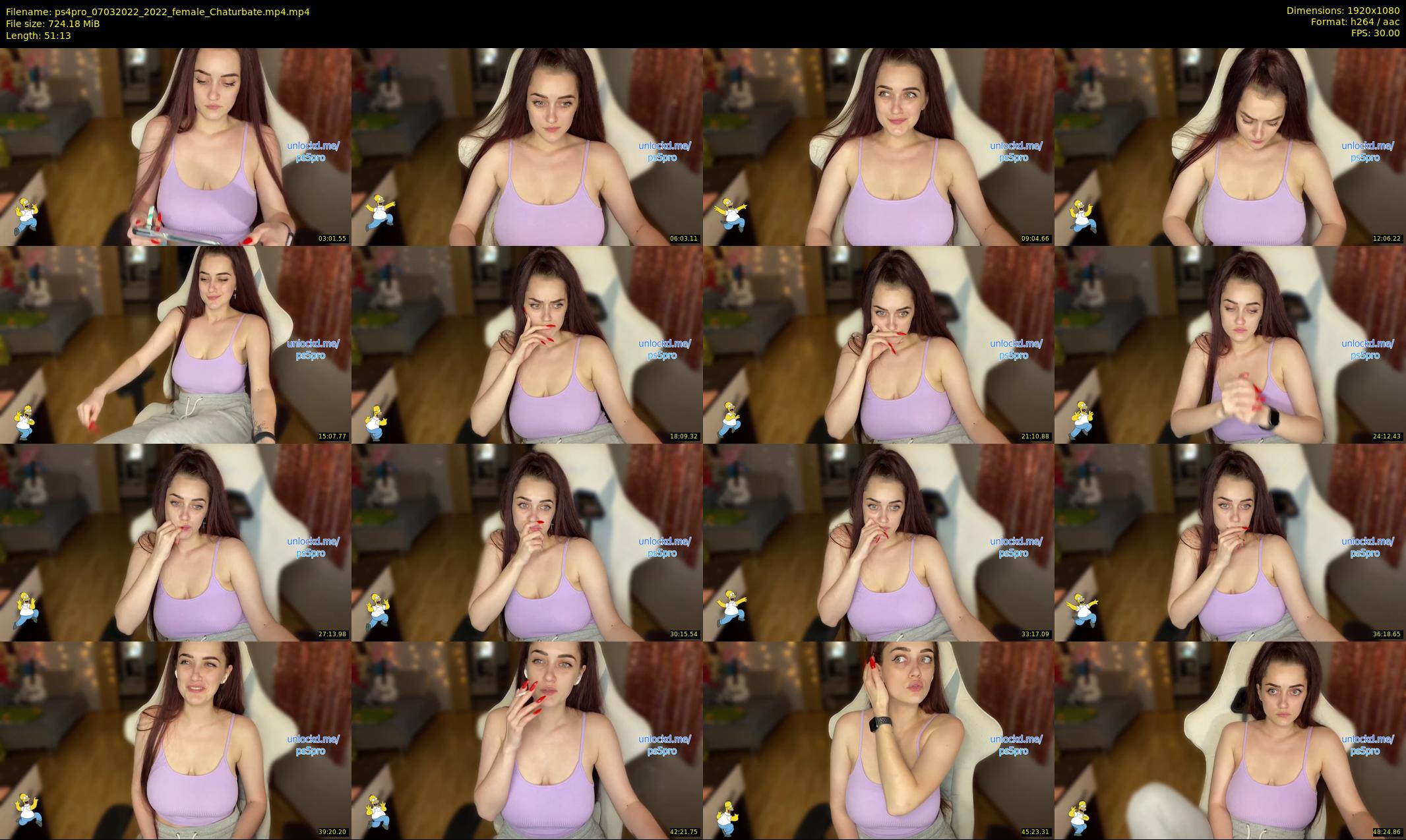 ps4pro — 52 minute Chaturbate female cam show recording, 1080p, Mar 7, 2022