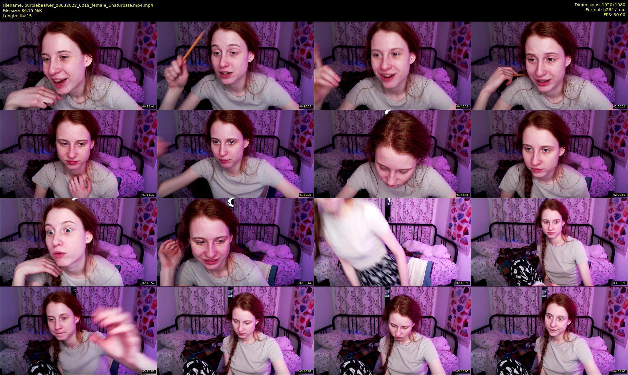 purplebeawer — 5 minute Chaturbate female cam show recording, 1080p, Mar 8, 2022