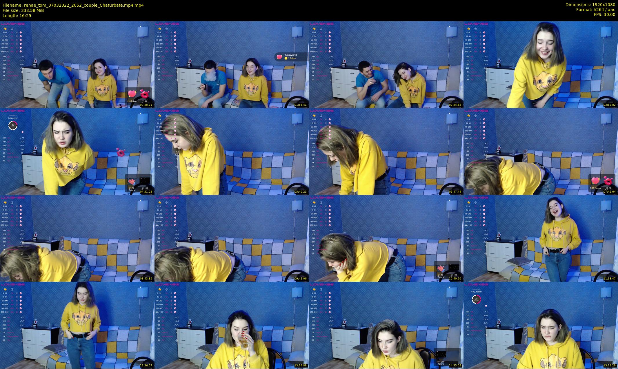 renae_tom — 17 minute Chaturbate couple cam show recording, 1080p, Mar 7, 2022