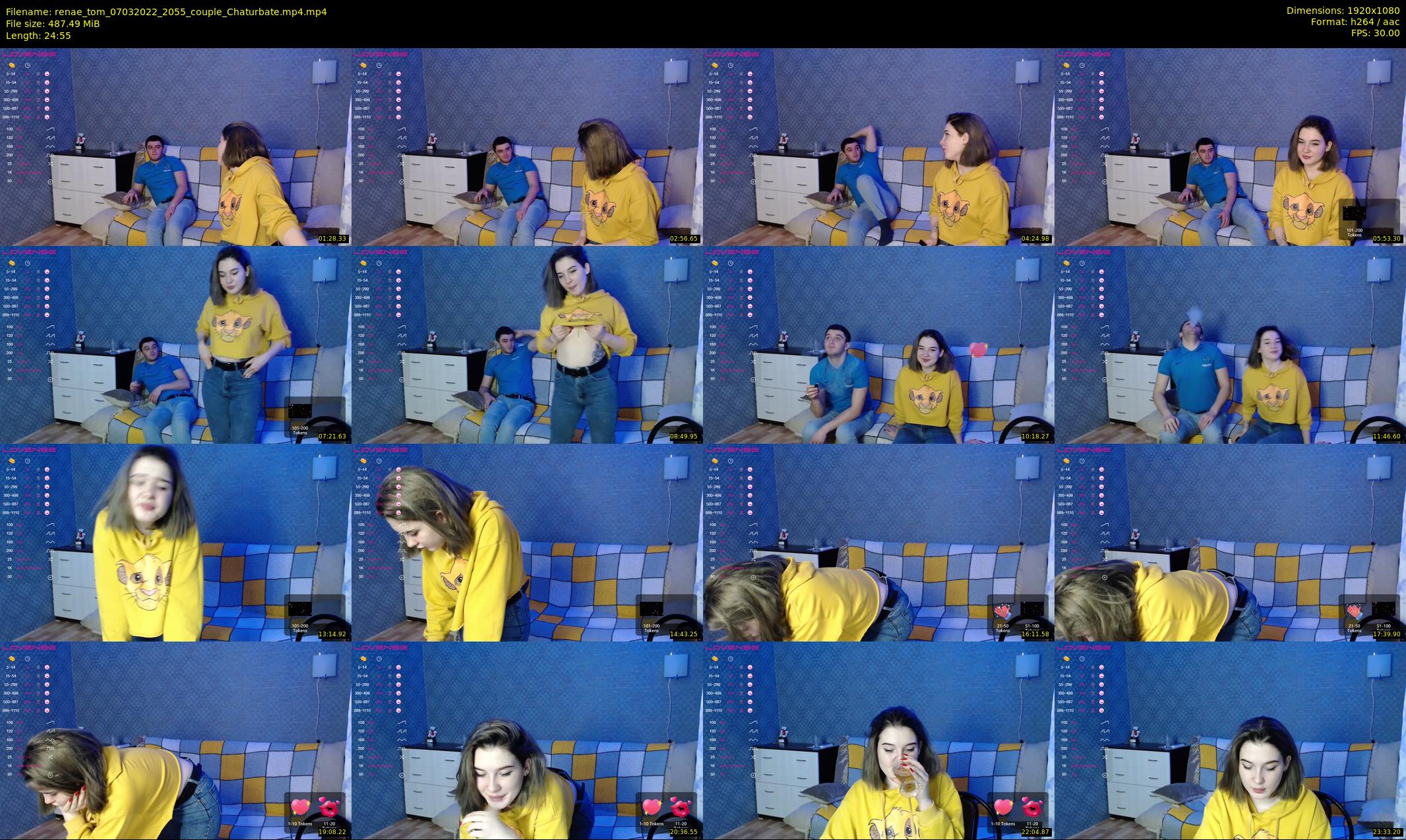 renae_tom — 25 minute Chaturbate couple cam show recording, 1080p, Mar 7, 2022