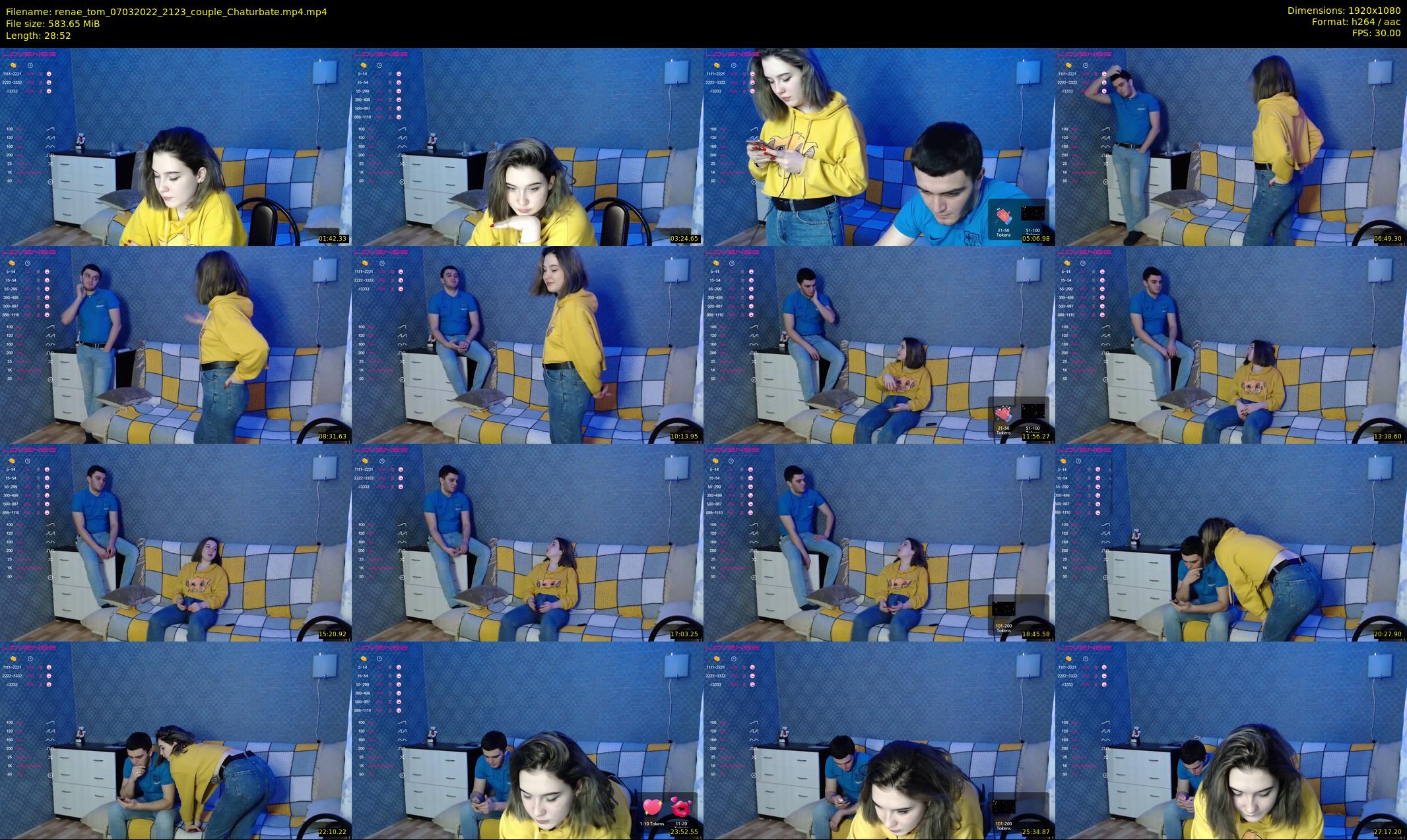 renae_tom — 29 minute Chaturbate couple cam show recording, 1080p, Mar 7, 2022