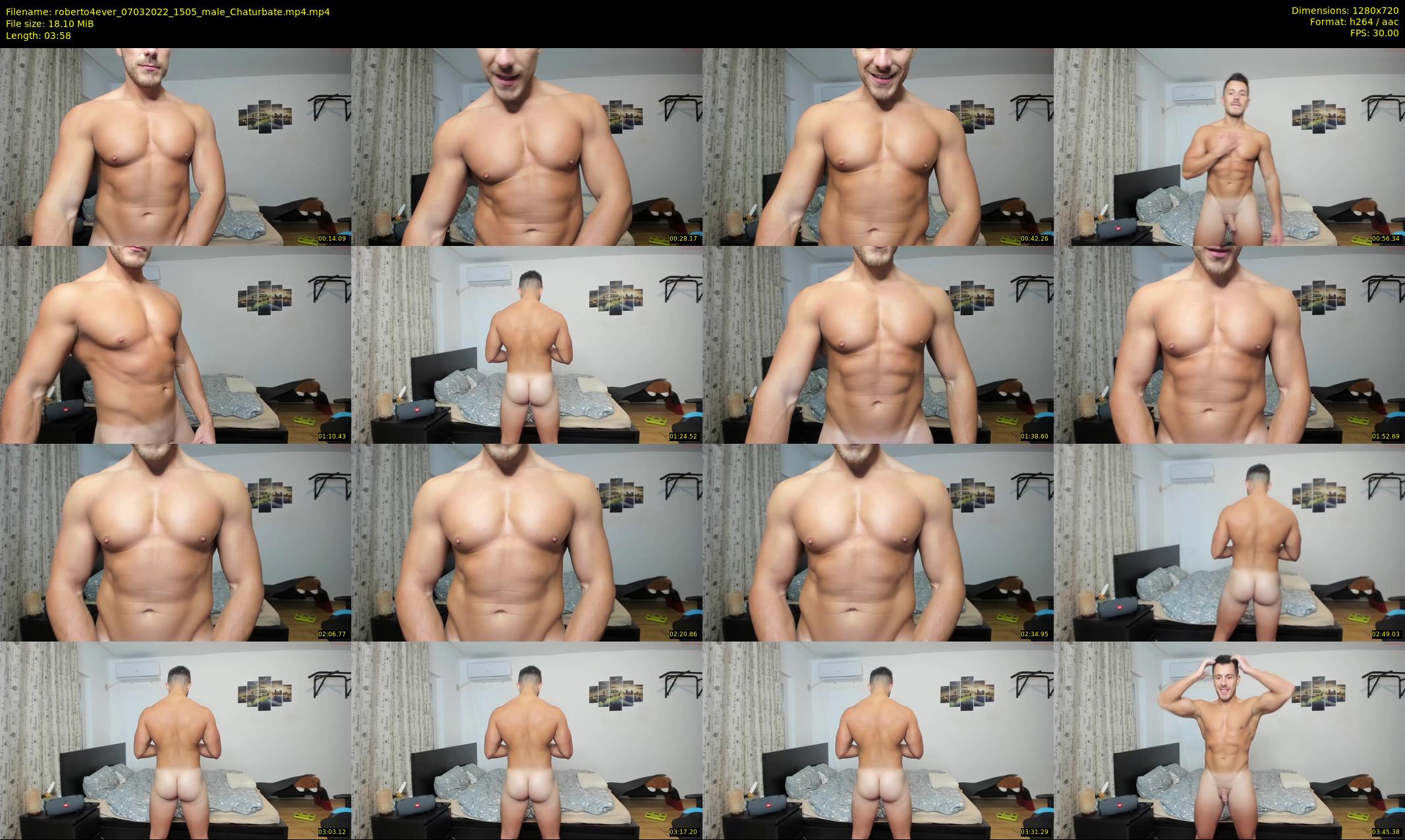 roberto4ever — 4 minute Chaturbate male cam show recording, 720p, Mar 7, 2022