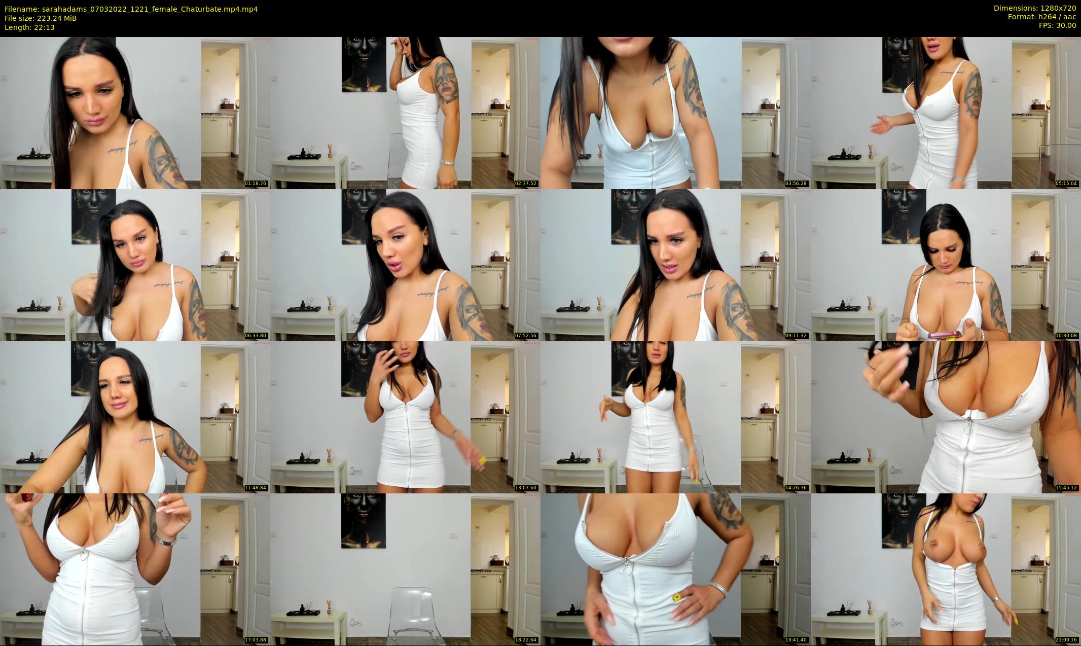 sarahadams — 23 minute Chaturbate female cam show recording, 720p, Mar 7, 2022