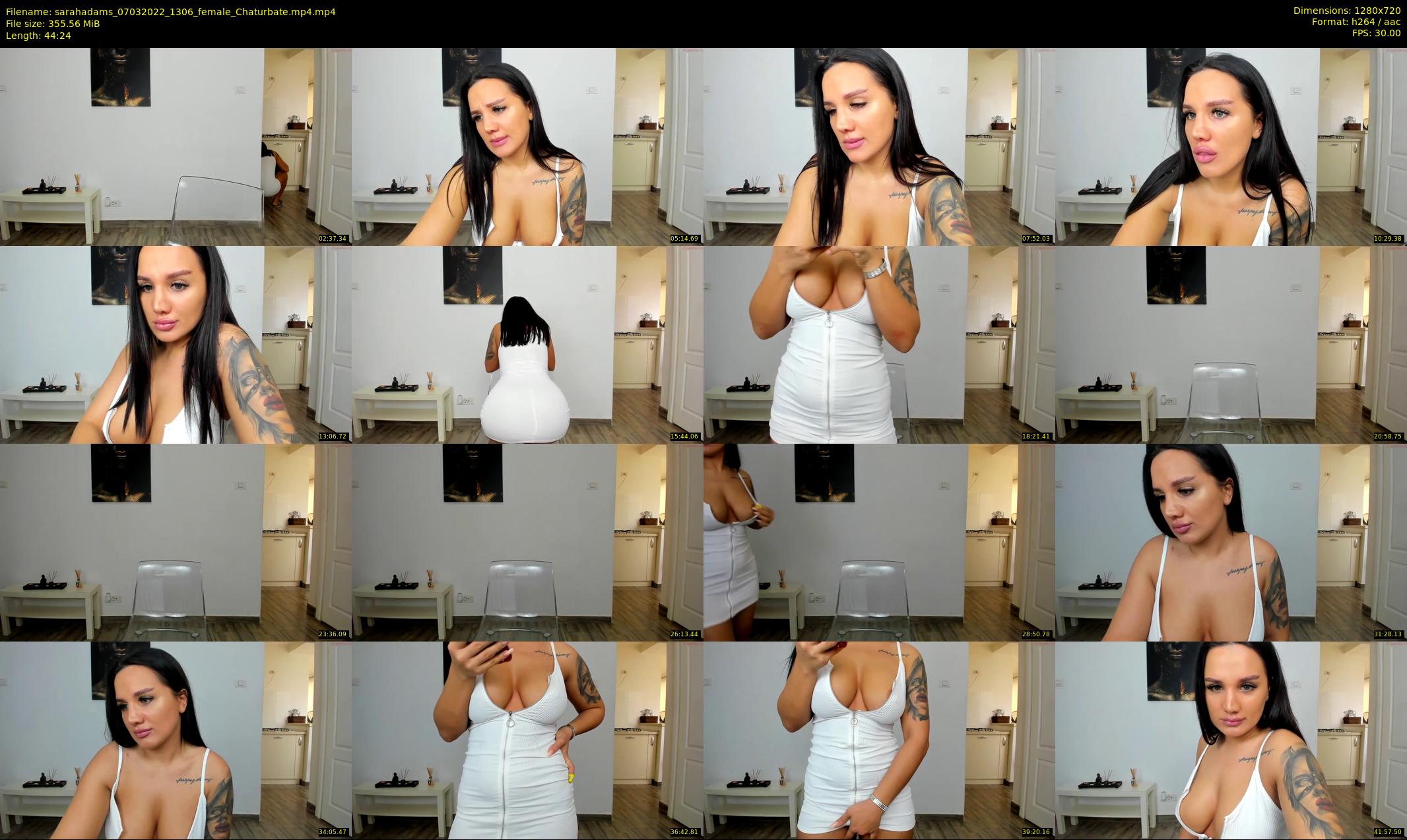 sarahadams — 45 minute Chaturbate female cam show recording, 720p, Mar 7, 2022
