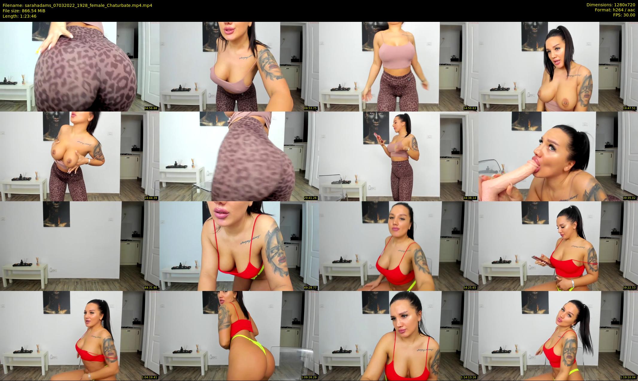 sarahadams — 84 minute Chaturbate female cam show recording, 720p, Mar 7, 2022