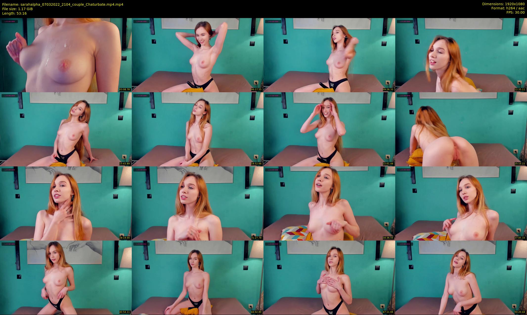 sarahalpha — 54 minute Chaturbate couple cam show recording, 1080p, Mar 7, 2022