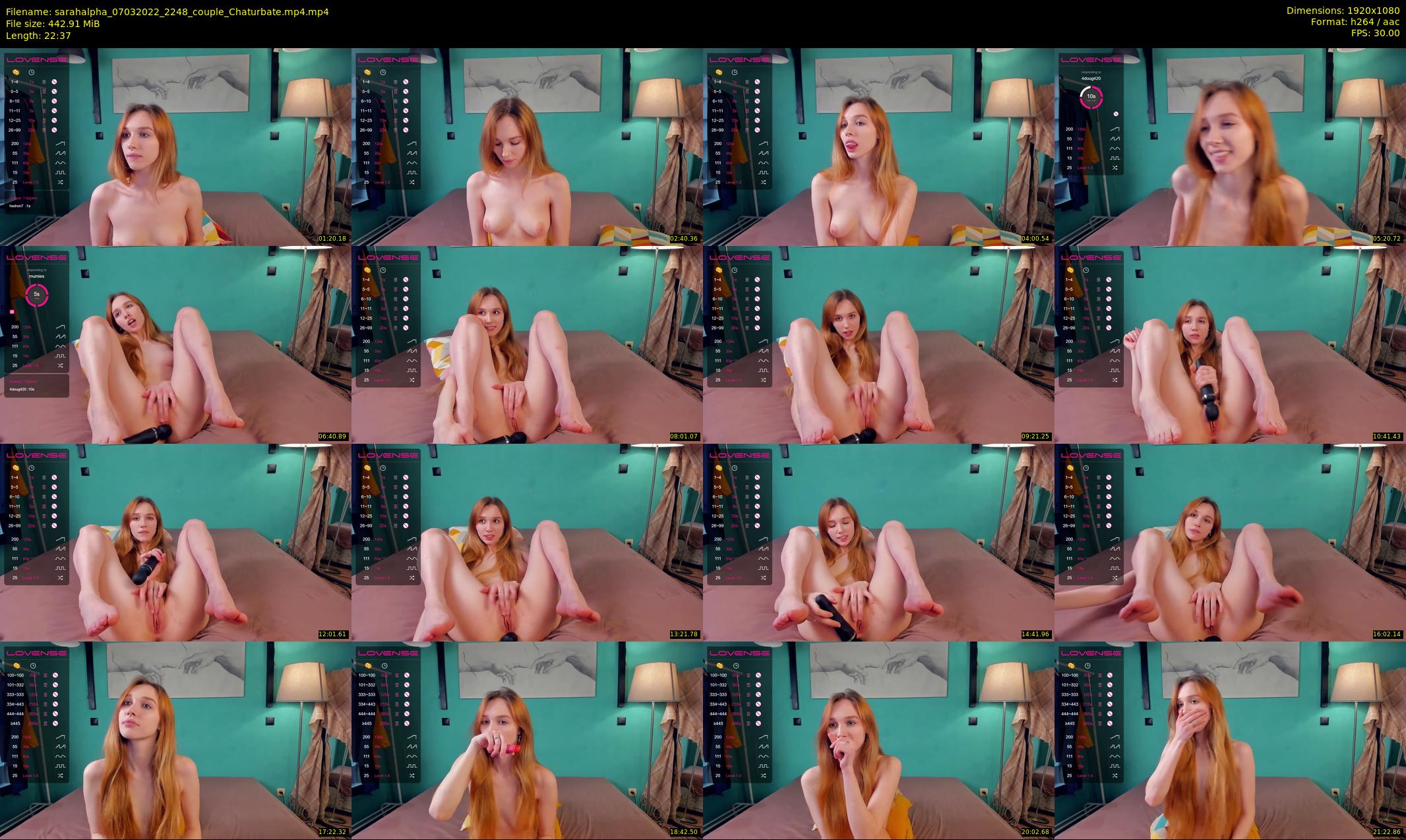 sarahalpha — 23 minute Chaturbate couple cam show recording, 1080p, Mar 7, 2022