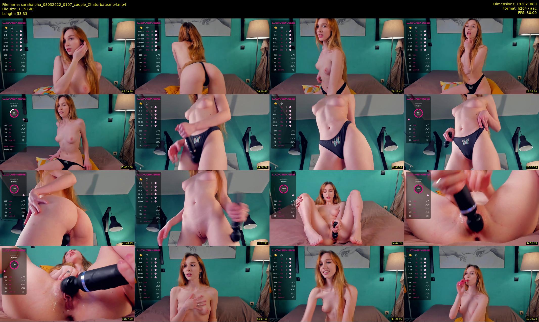 sarahalpha — 54 minute Chaturbate couple cam show recording, 1080p, Mar 8, 2022
