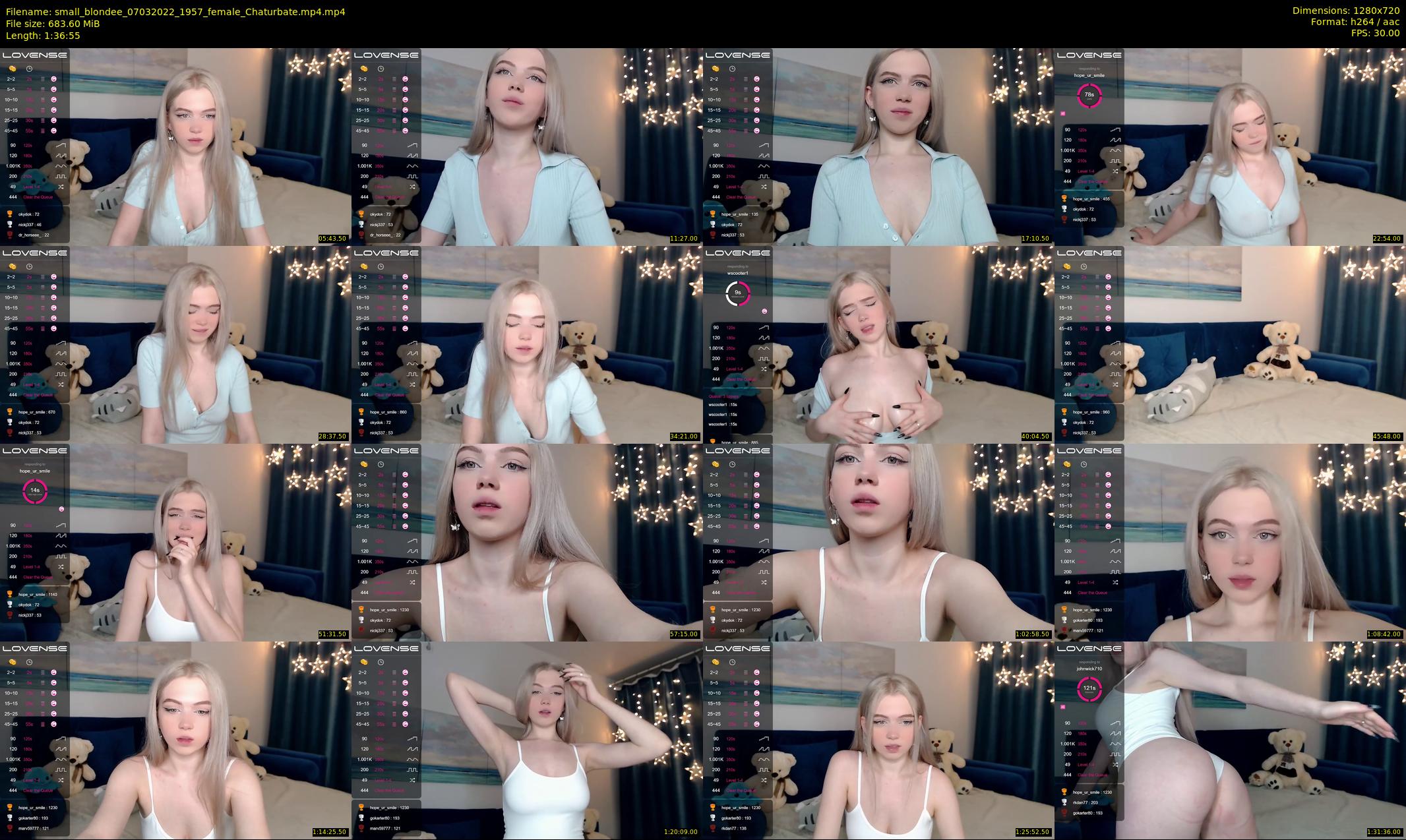 small_blondee — 97 minute Chaturbate female cam show recording, 720p, Mar 7, 2022