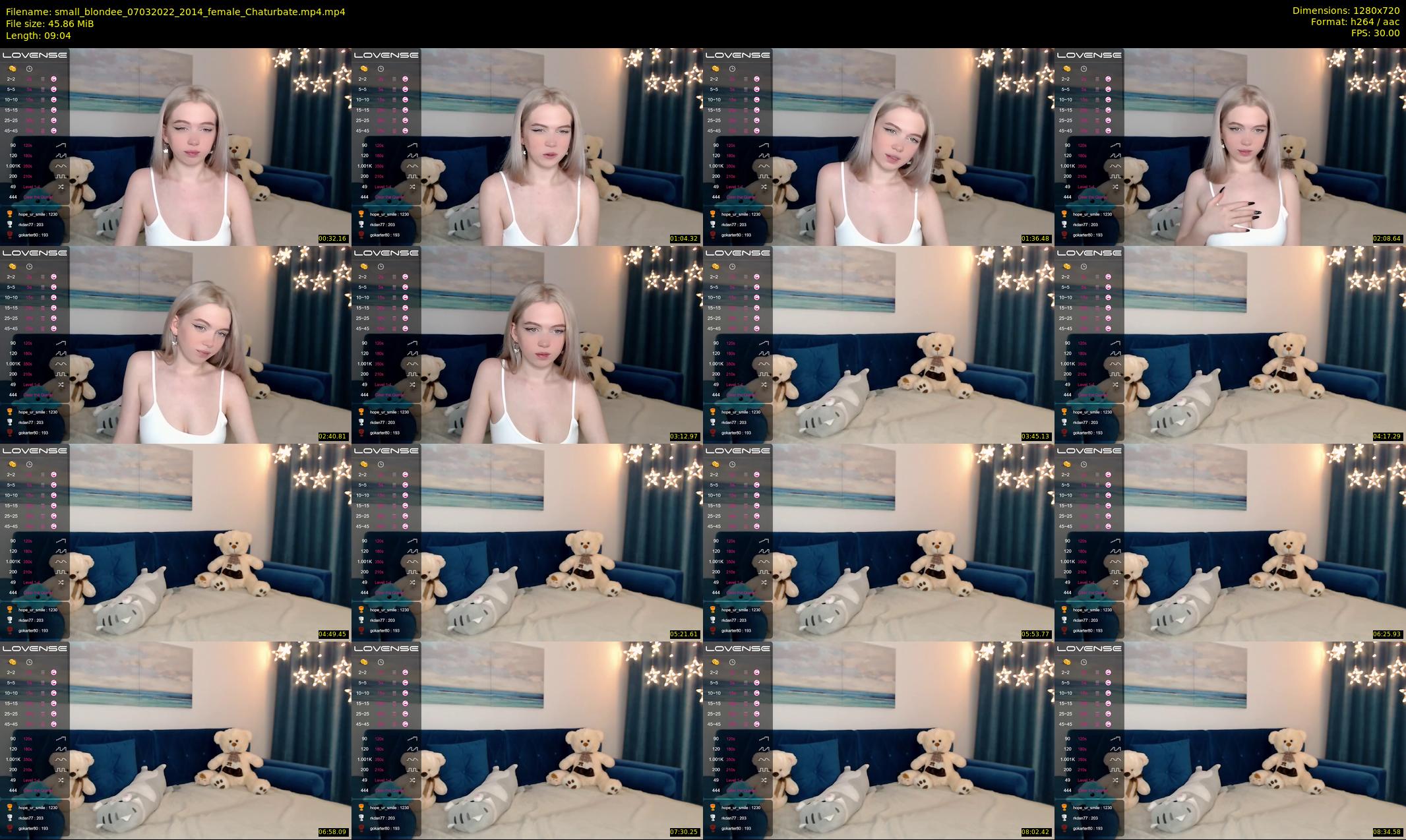 small_blondee — 10 minute Chaturbate female cam show recording, 720p, Mar 7, 2022
