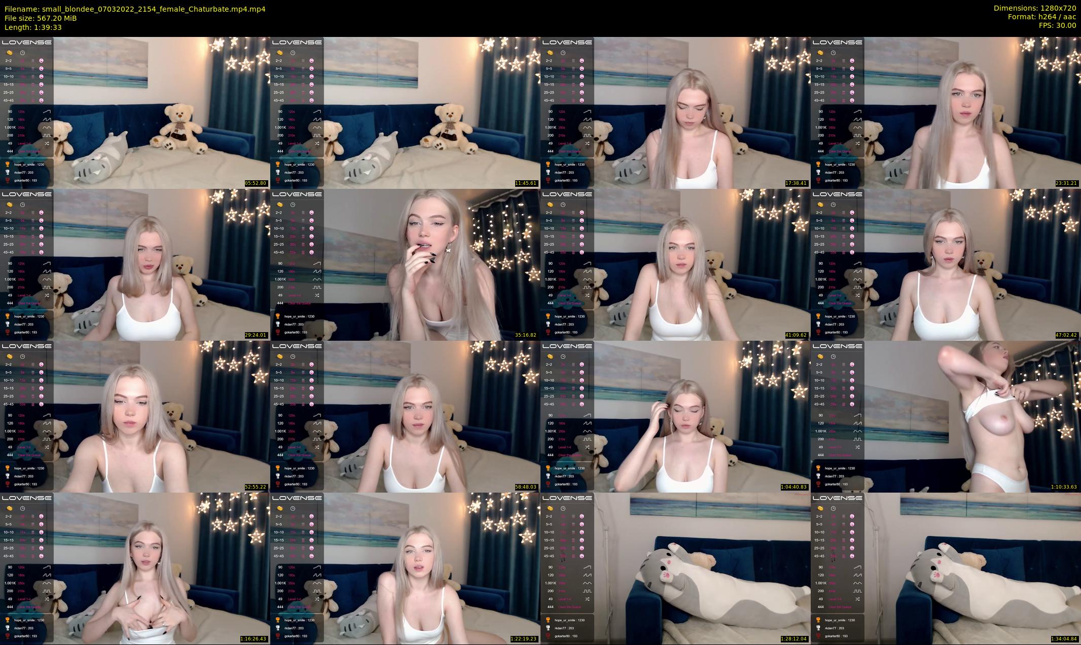 small_blondee — 100 minute Chaturbate female cam show recording, 720p, Mar 7, 2022