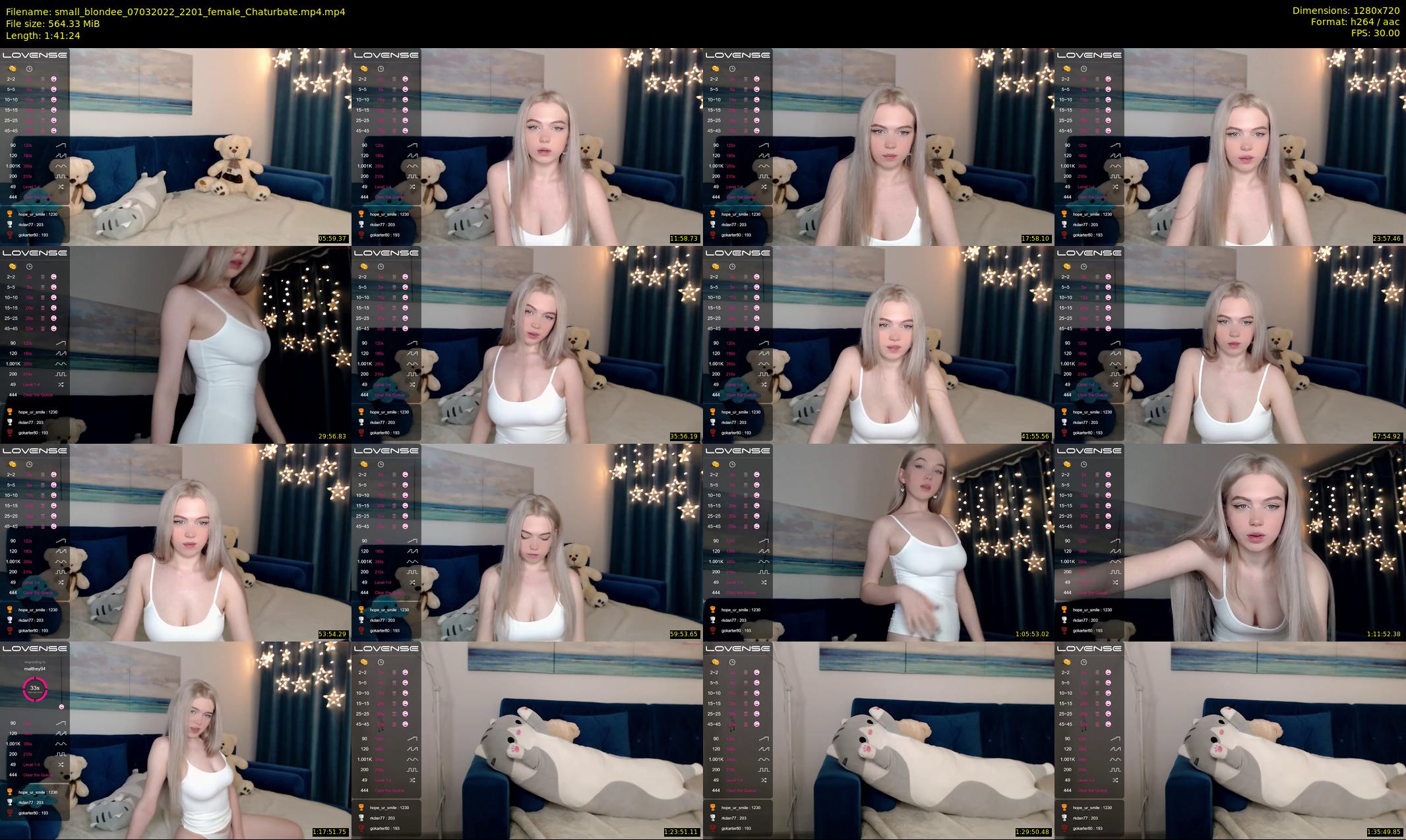 small_blondee — 102 minute Chaturbate female cam show recording, 720p, Mar 7, 2022