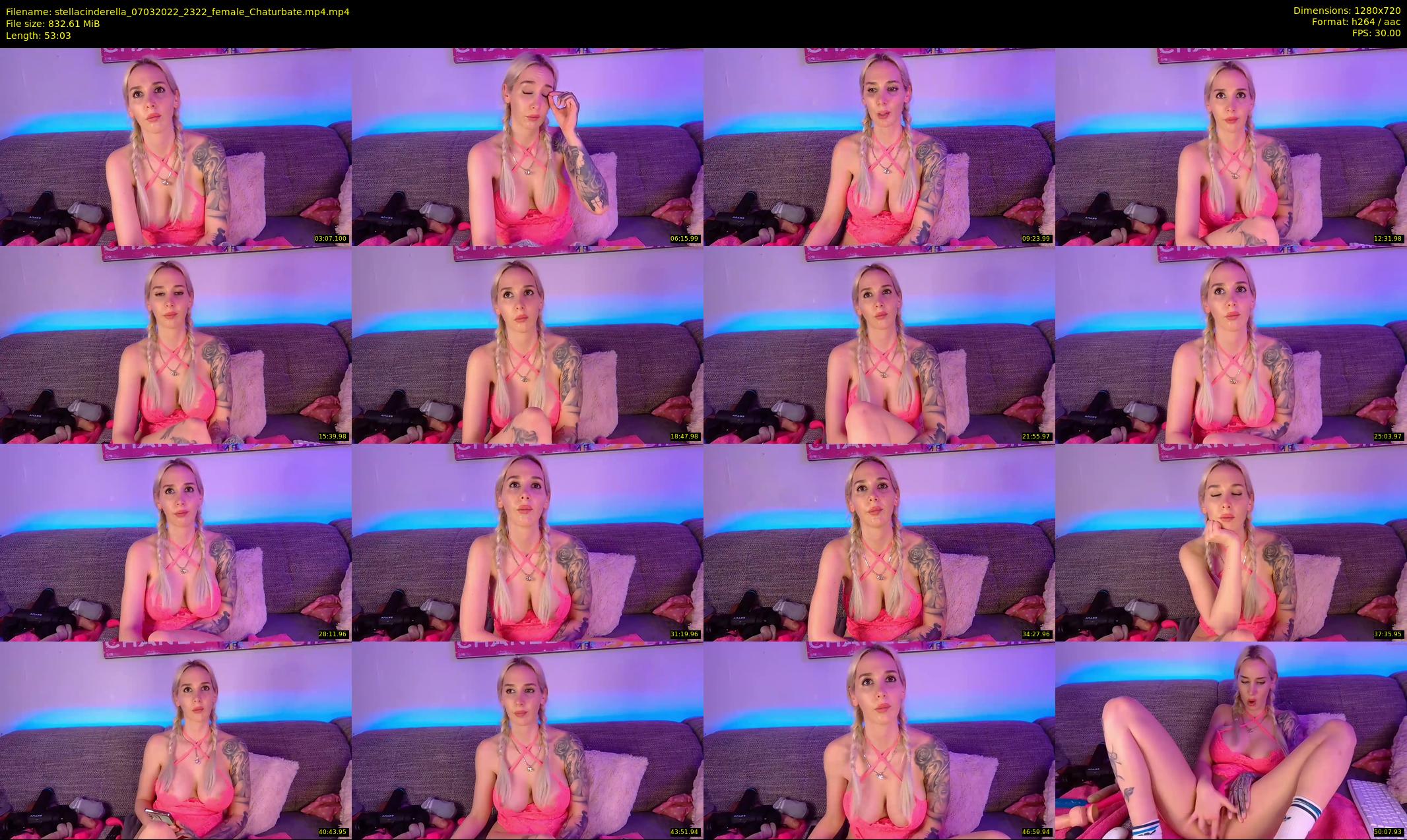 stellacinderella — 54 minute Chaturbate female cam show recording, 720p, Mar 7, 2022