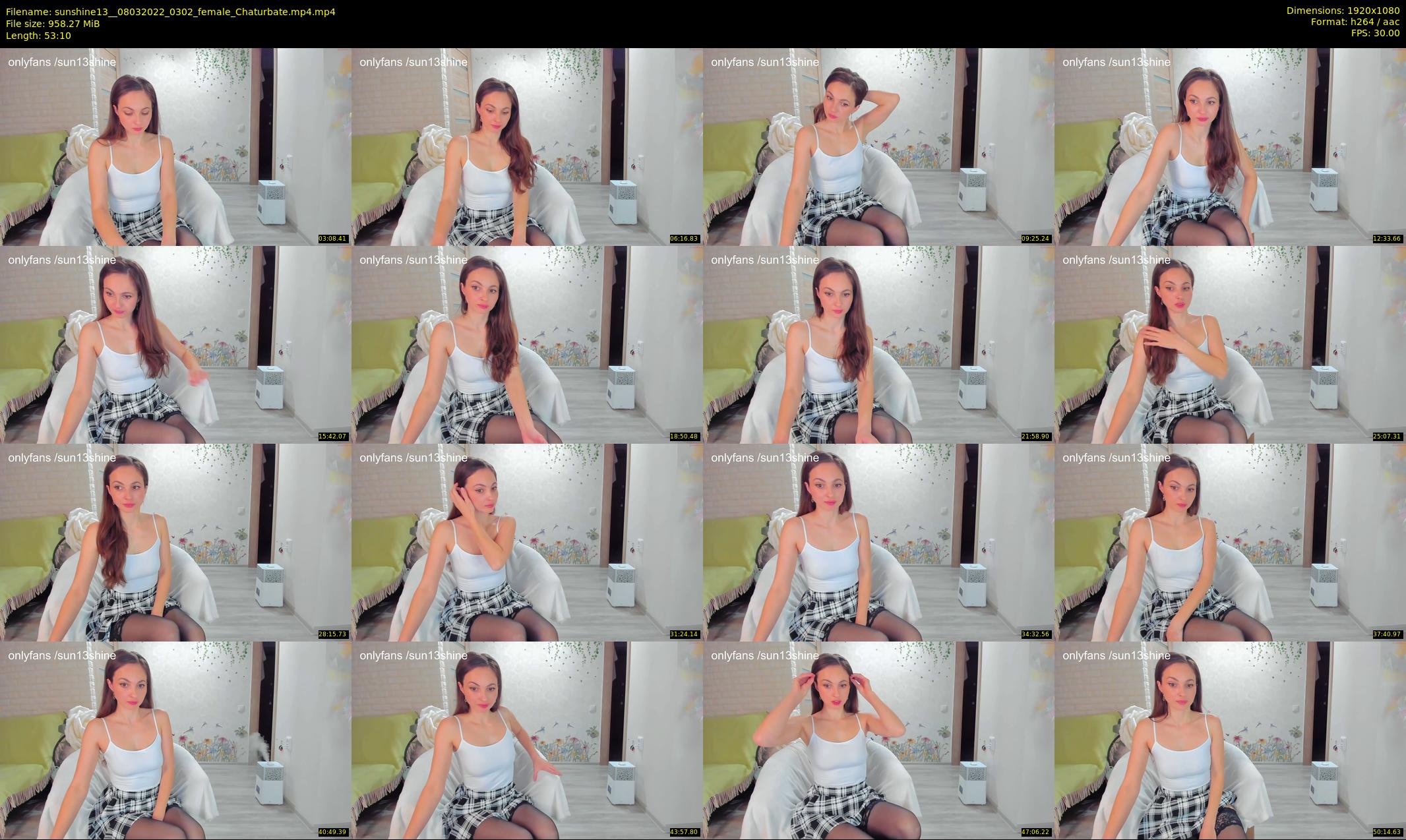 sunshine13_ — 54 minute Chaturbate female cam show recording, 1080p, Mar 8, 2022