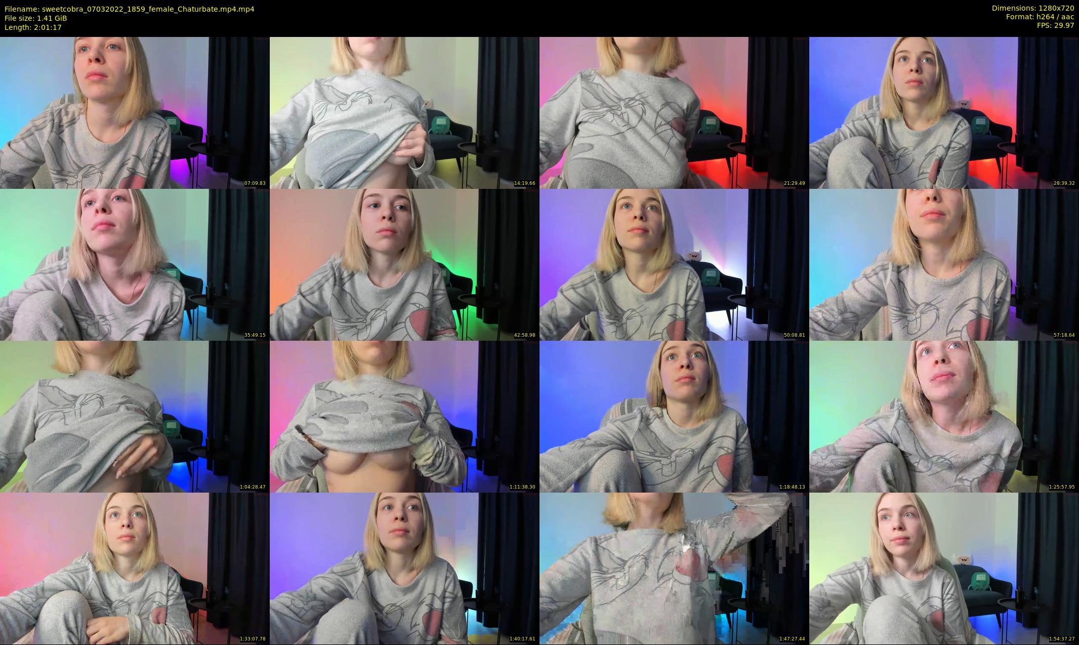 sweetcobra — 122 minute Chaturbate female cam show recording, 720p, Mar 7, 2022