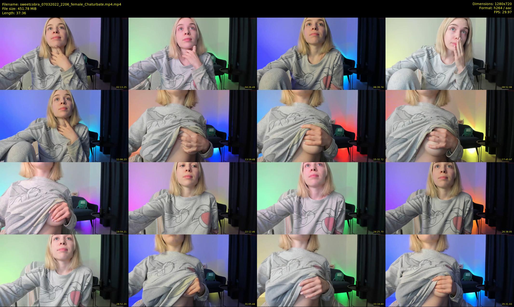 sweetcobra — 38 minute Chaturbate female cam show recording, 720p, Mar 7, 2022