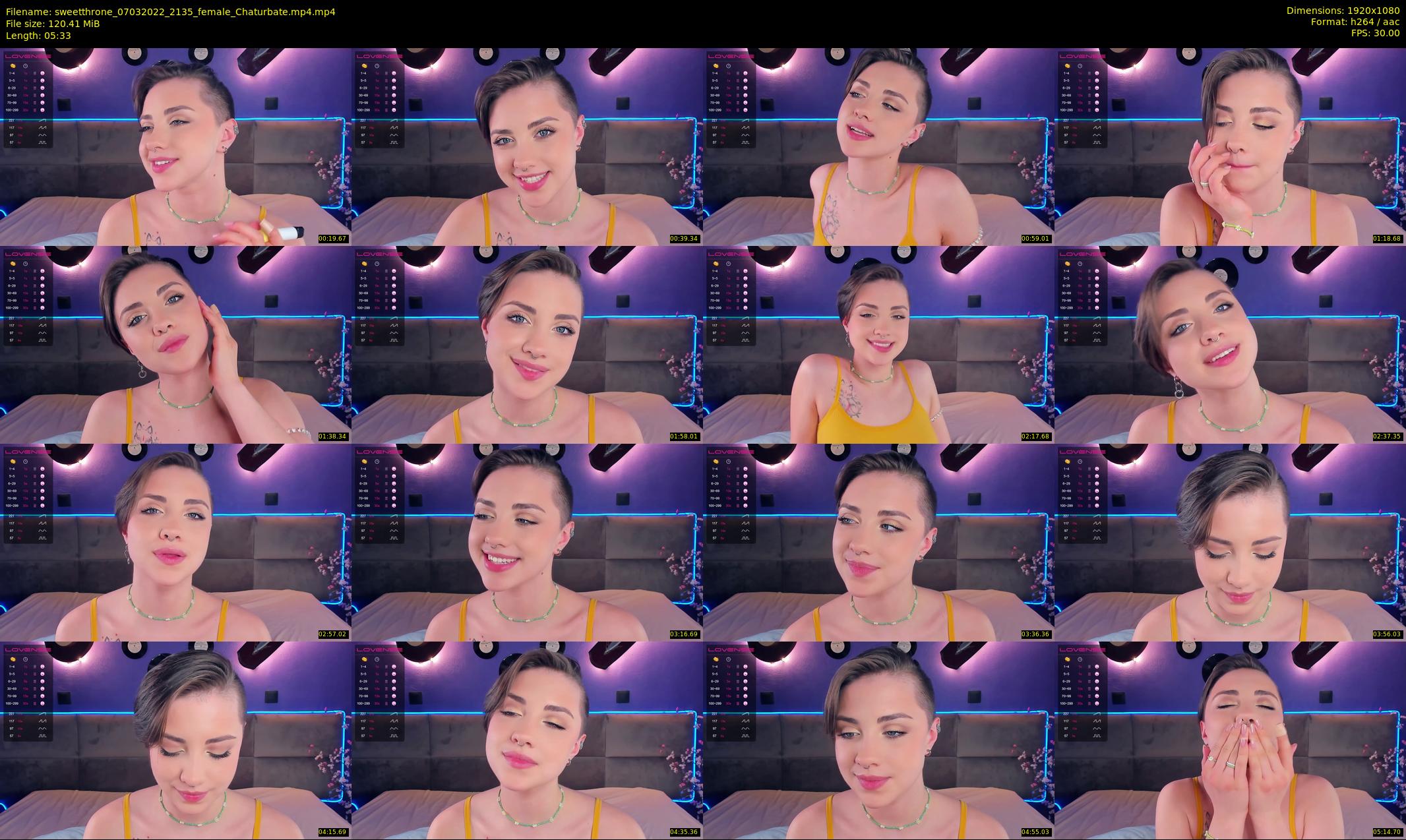 sweetthrone — 6 minute Chaturbate couple cam show recording, 1080p, Mar 7, 2022