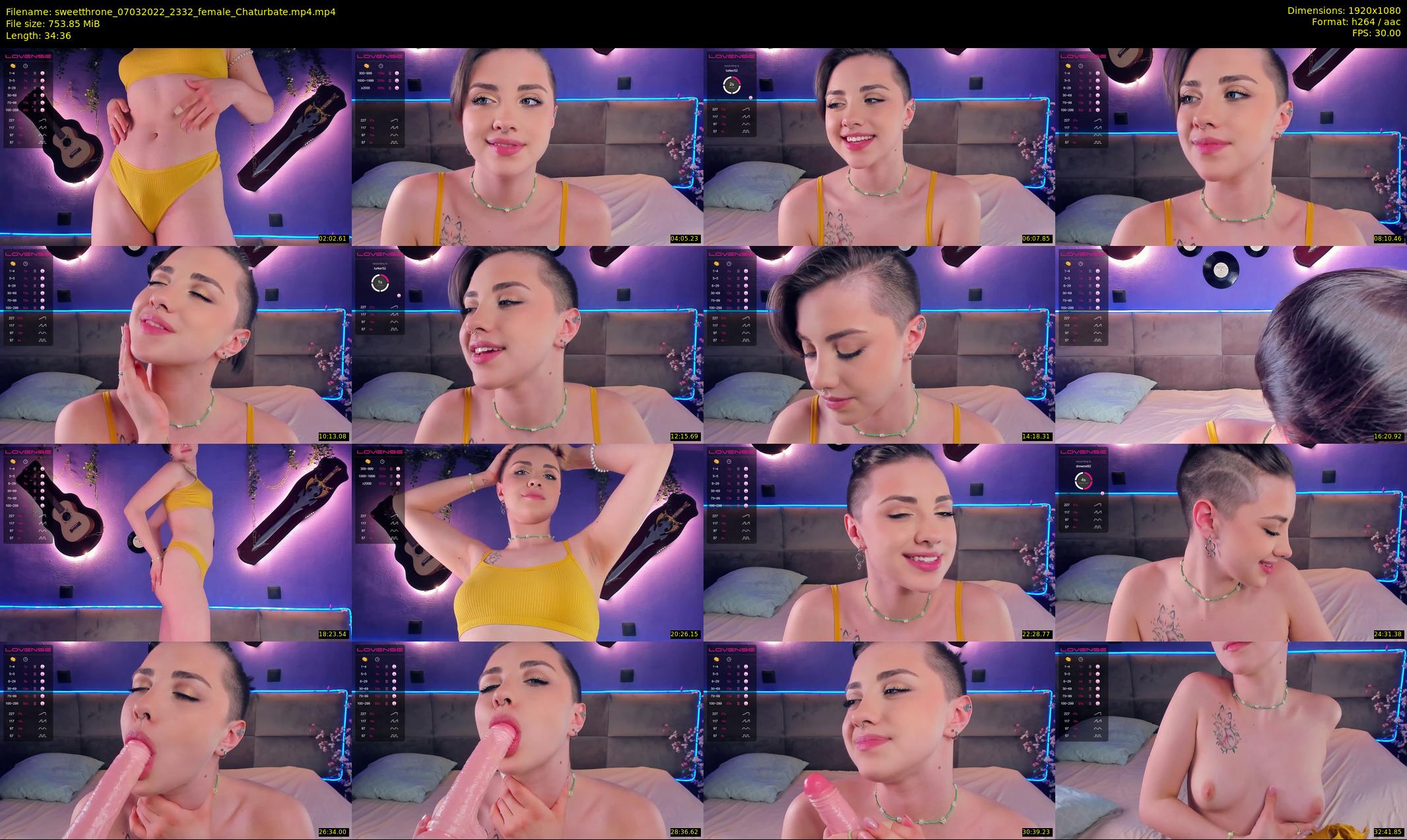 sweetthrone — 35 minute Chaturbate couple cam show recording, 1080p, Mar 7, 2022