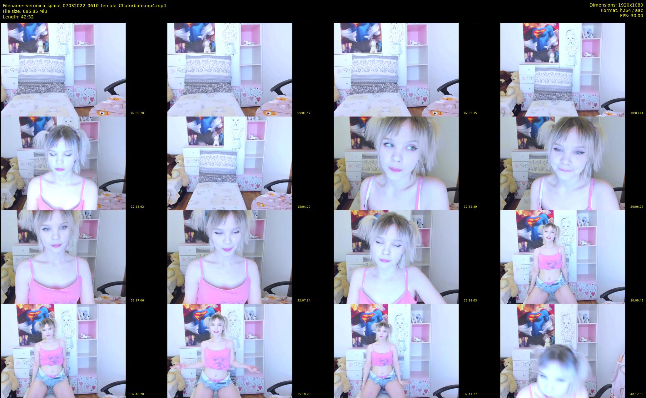 veronica_space — 43 minute Chaturbate female cam show recording, 1080p, Mar 7, 2022