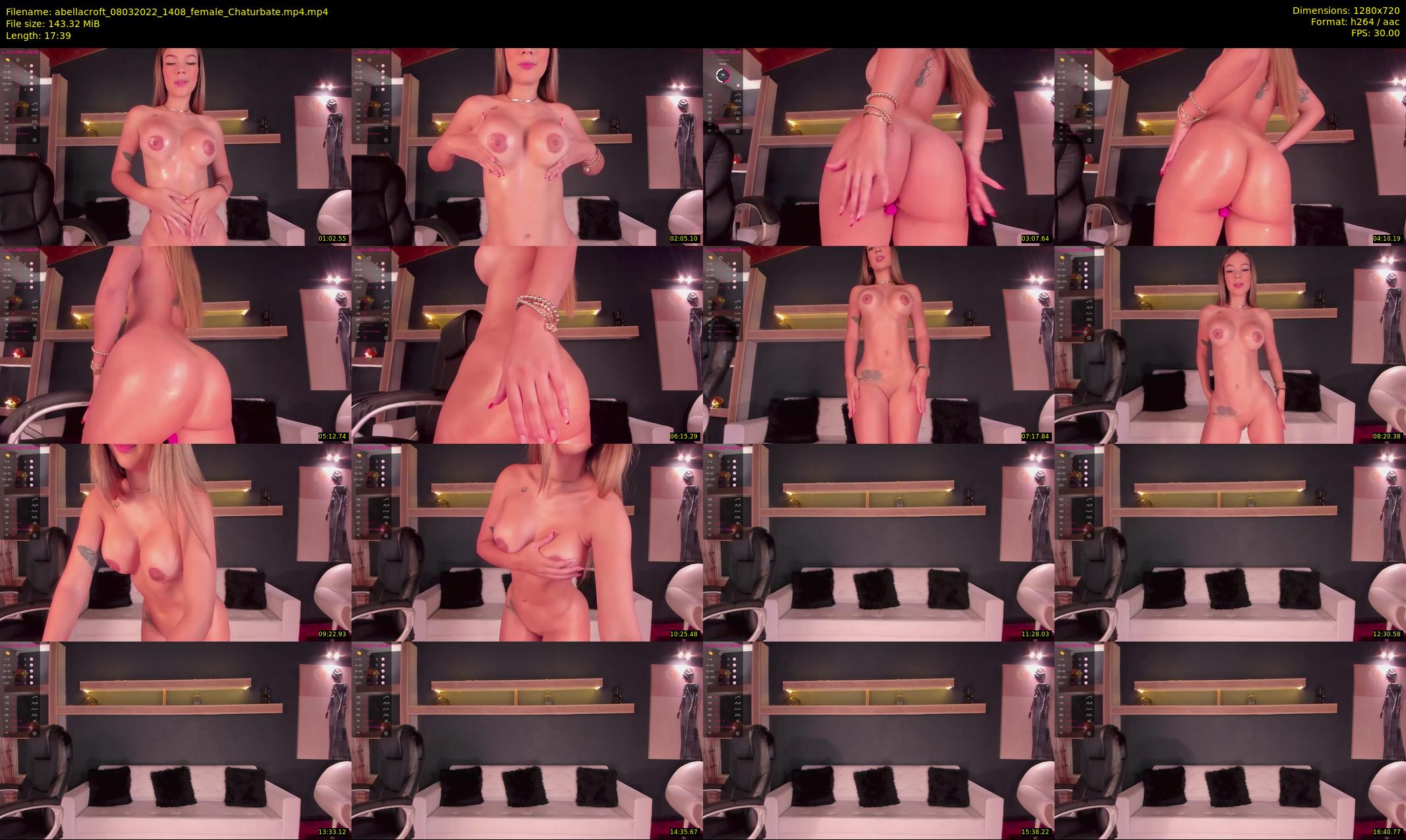abellacroft — 18 minute Chaturbate female cam show recording, 720p, Mar 8, 2022