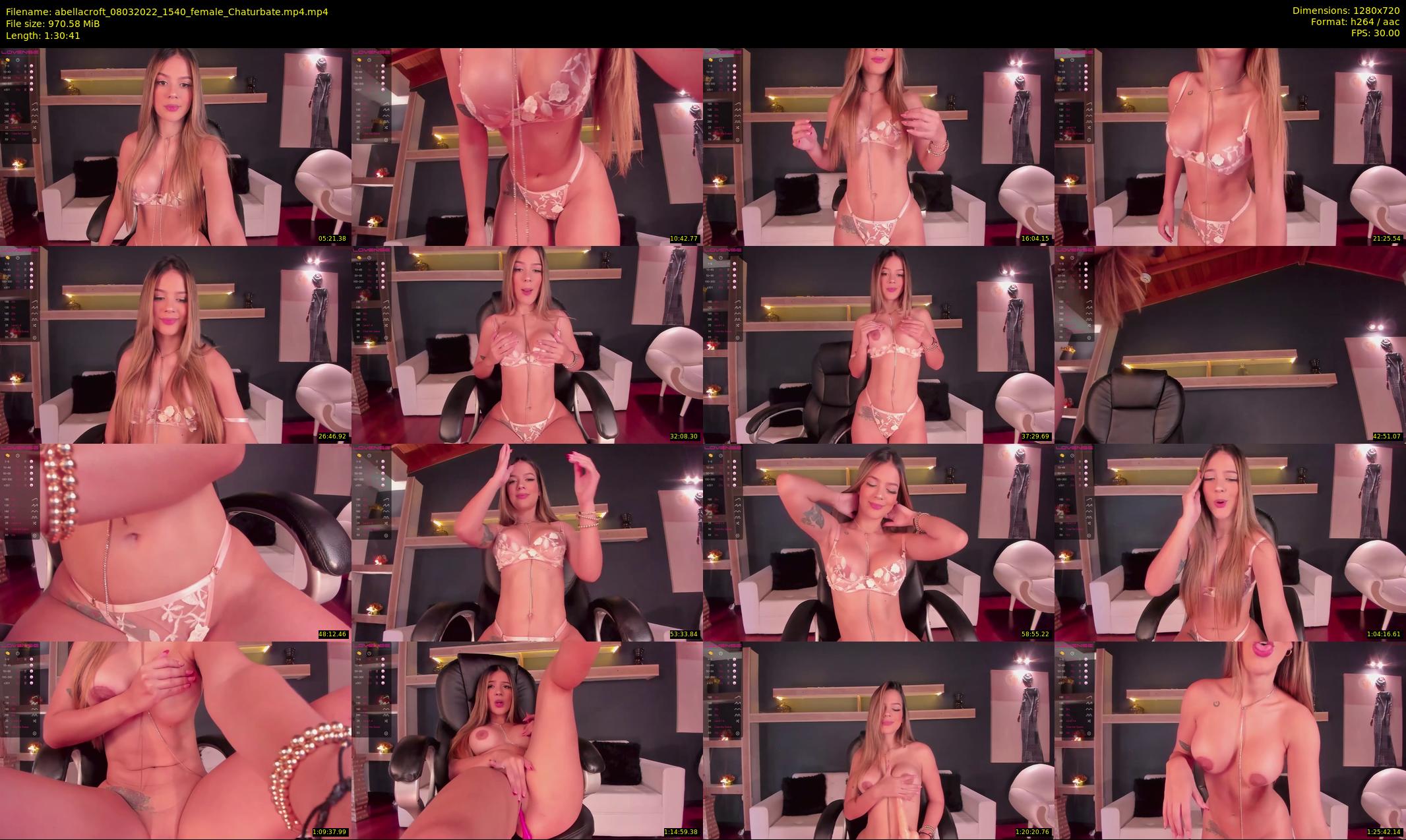 abellacroft — 91 minute Chaturbate female cam show recording, 720p, Mar 8, 2022