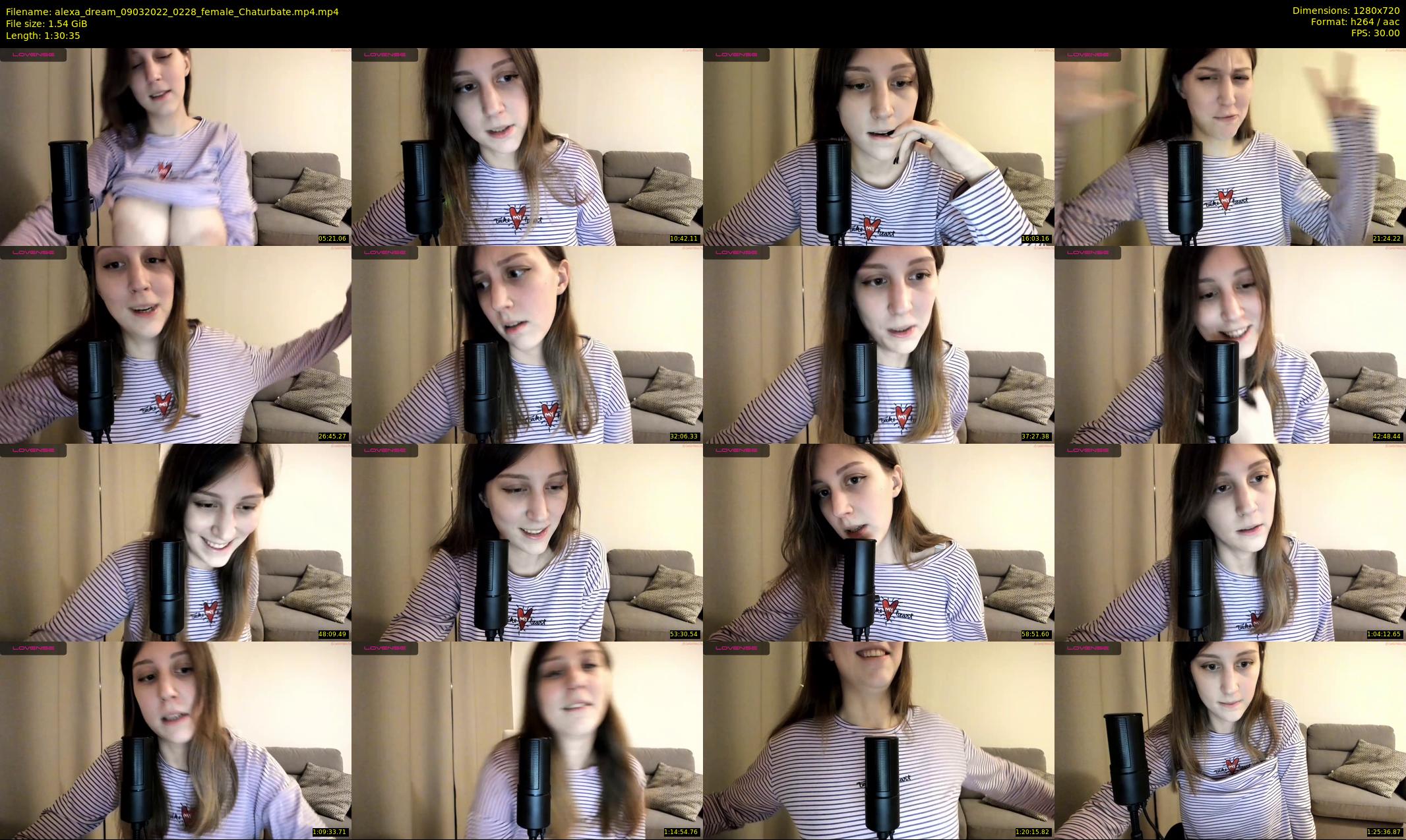 alexa_dream — 91 minute Chaturbate female cam show recording, 720p, Mar 9, 2022