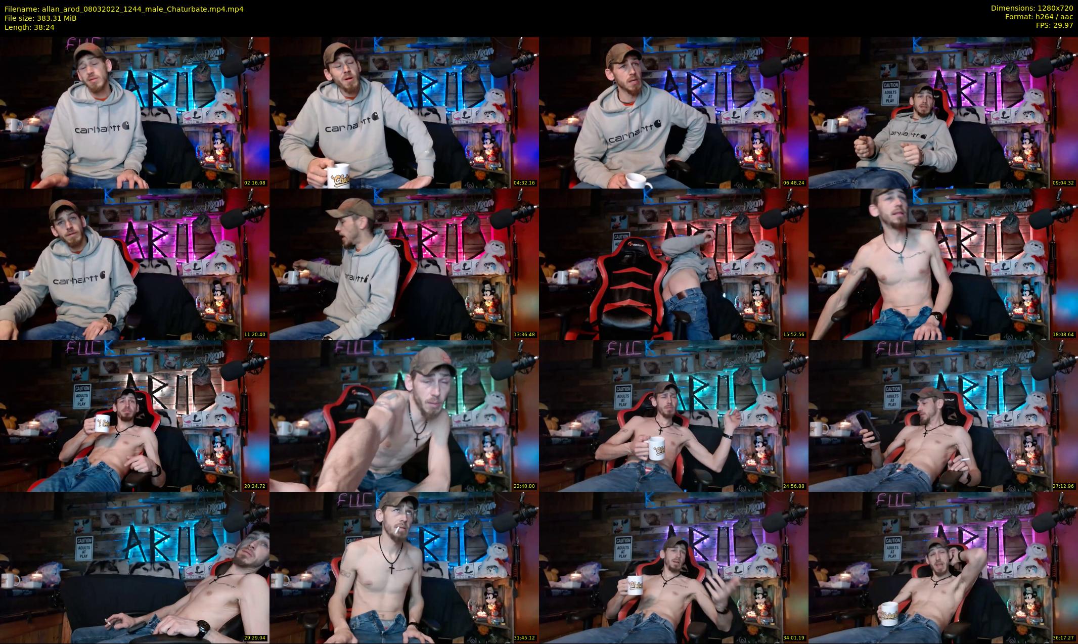 allan_arod — 39 minute Chaturbate male cam show recording, 720p, Mar 8, 2022
