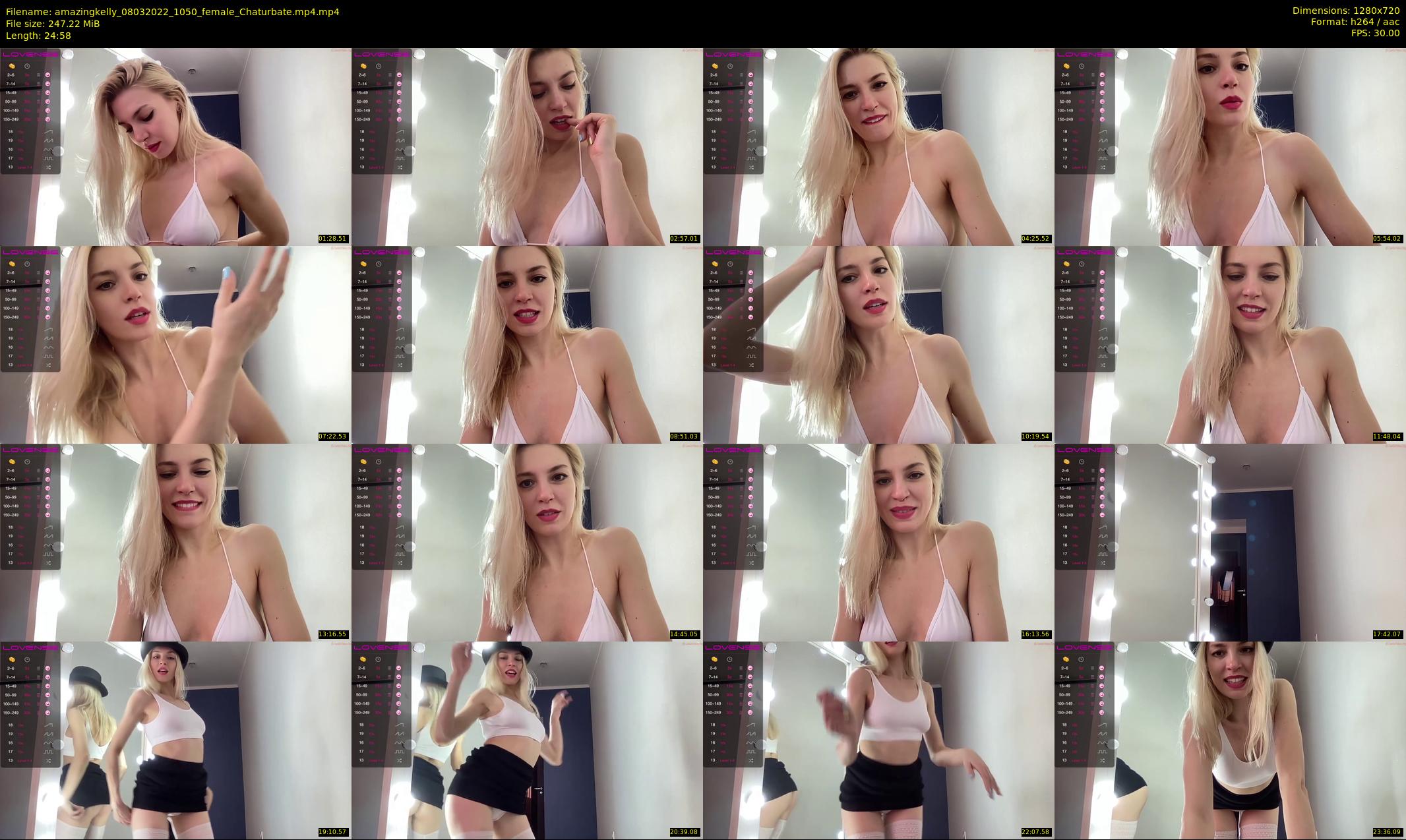 amazingkelly — 25 minute Chaturbate female cam show recording, 720p, Mar 8, 2022