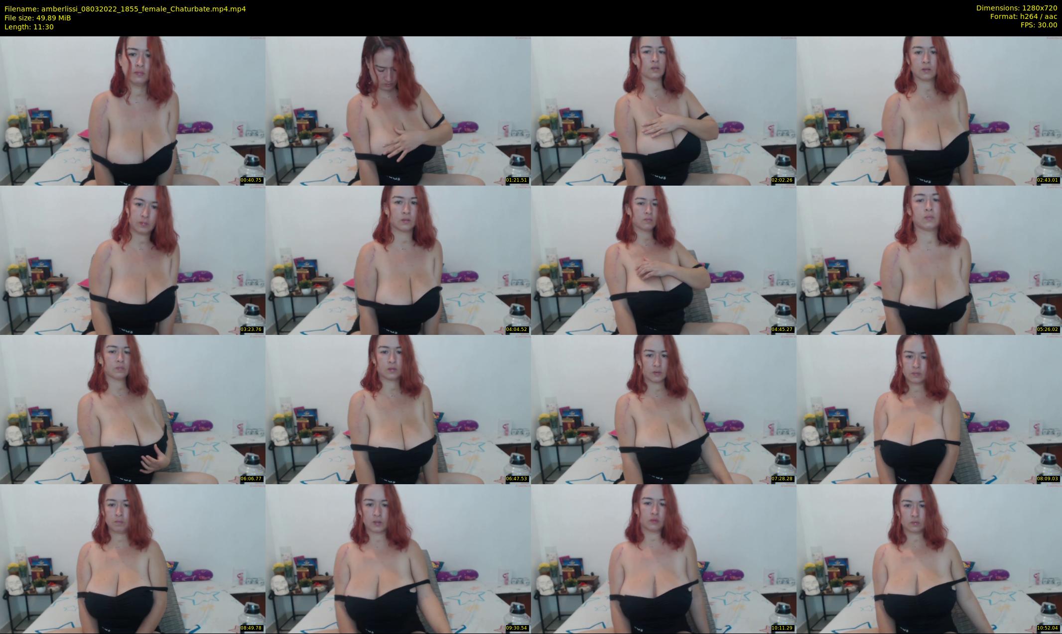 amberlissi — 12 minute Chaturbate female cam show recording, 720p, Mar 8, 2022