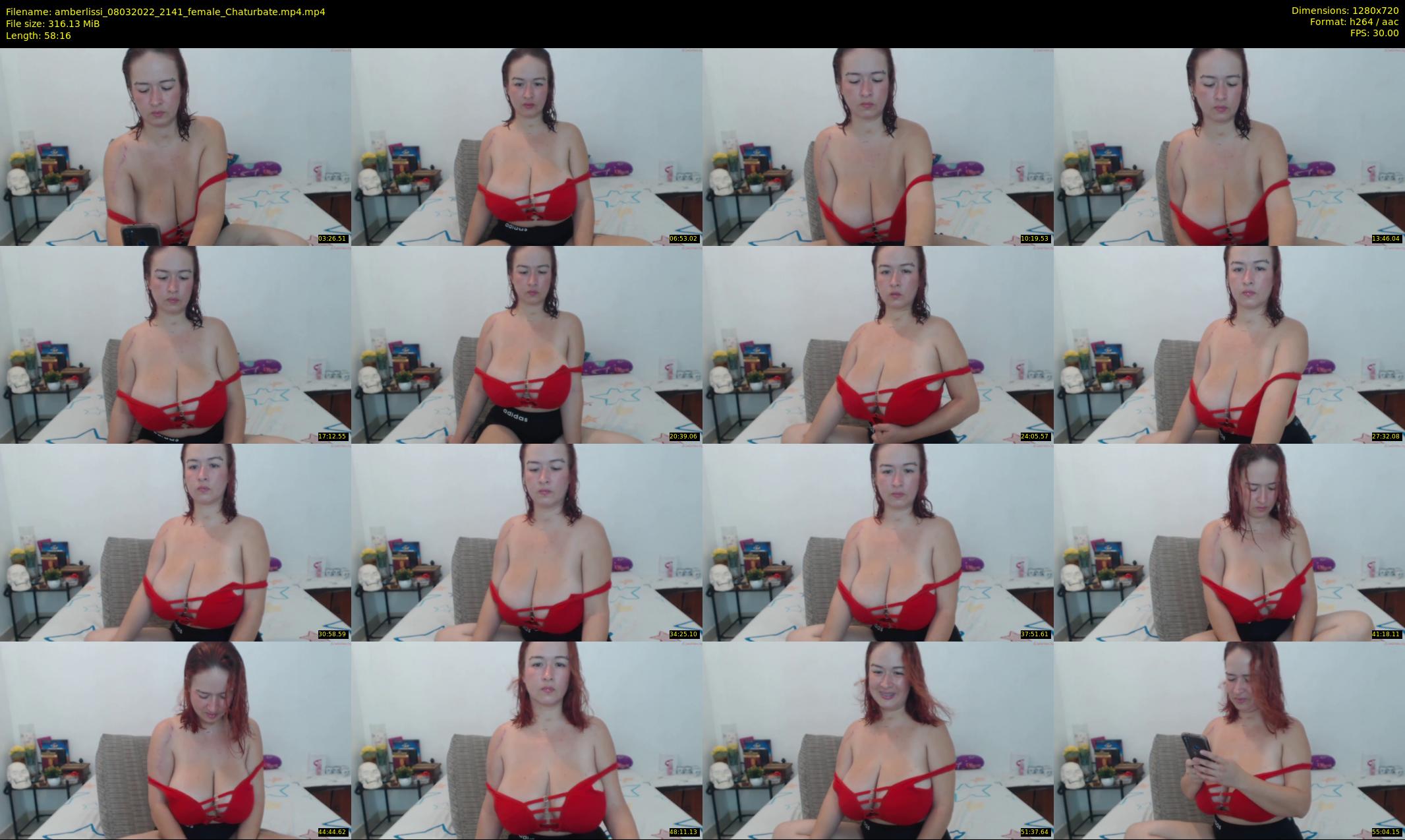 amberlissi — 59 minute Chaturbate female cam show recording, 720p, Mar 8, 2022