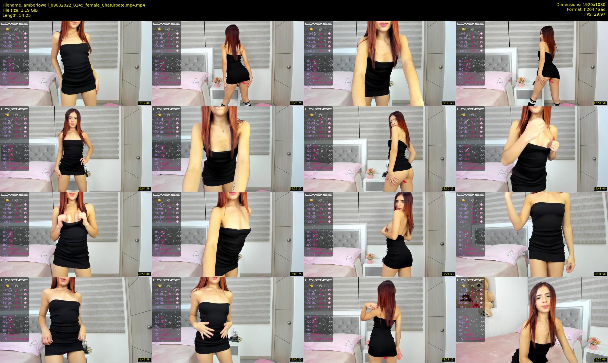 amberlowell — 55 minute Chaturbate female cam show recording, 1080p, Mar 9, 2022