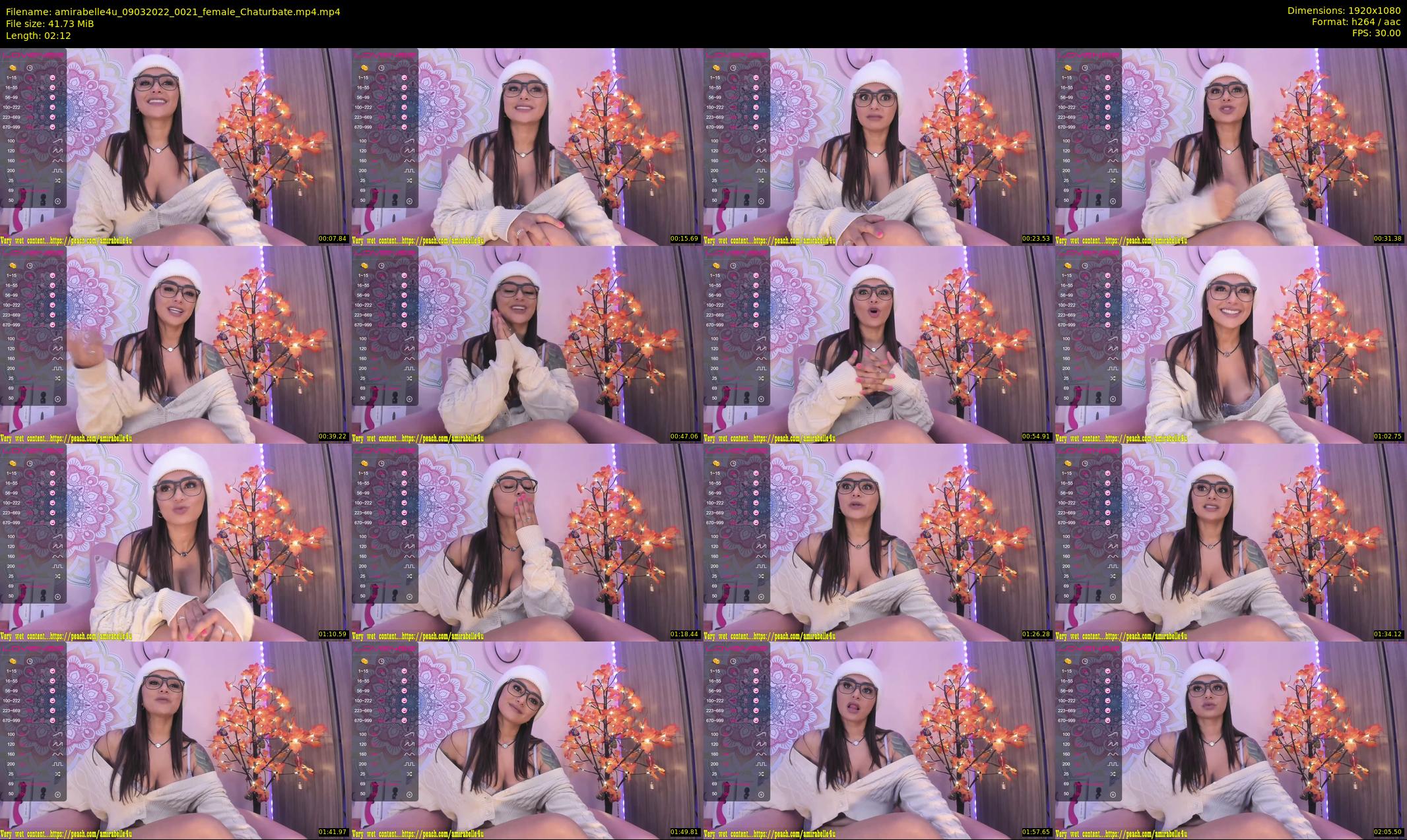 amirabelle4u — 3 minute Chaturbate female cam show recording, 1080p, Mar 9, 2022