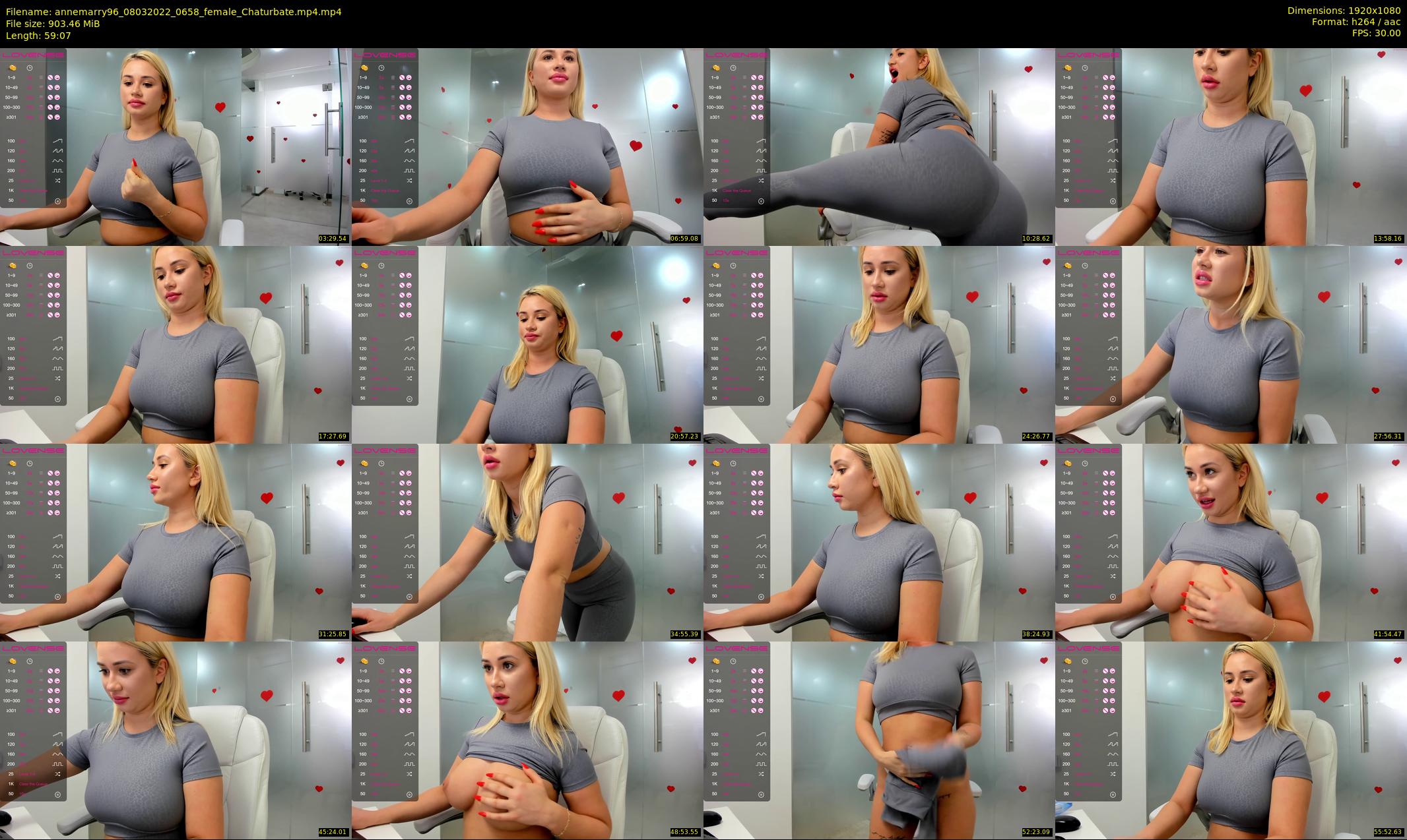 annemarry96 — 60 minute Chaturbate female cam show recording, 1080p, Mar 8, 2022