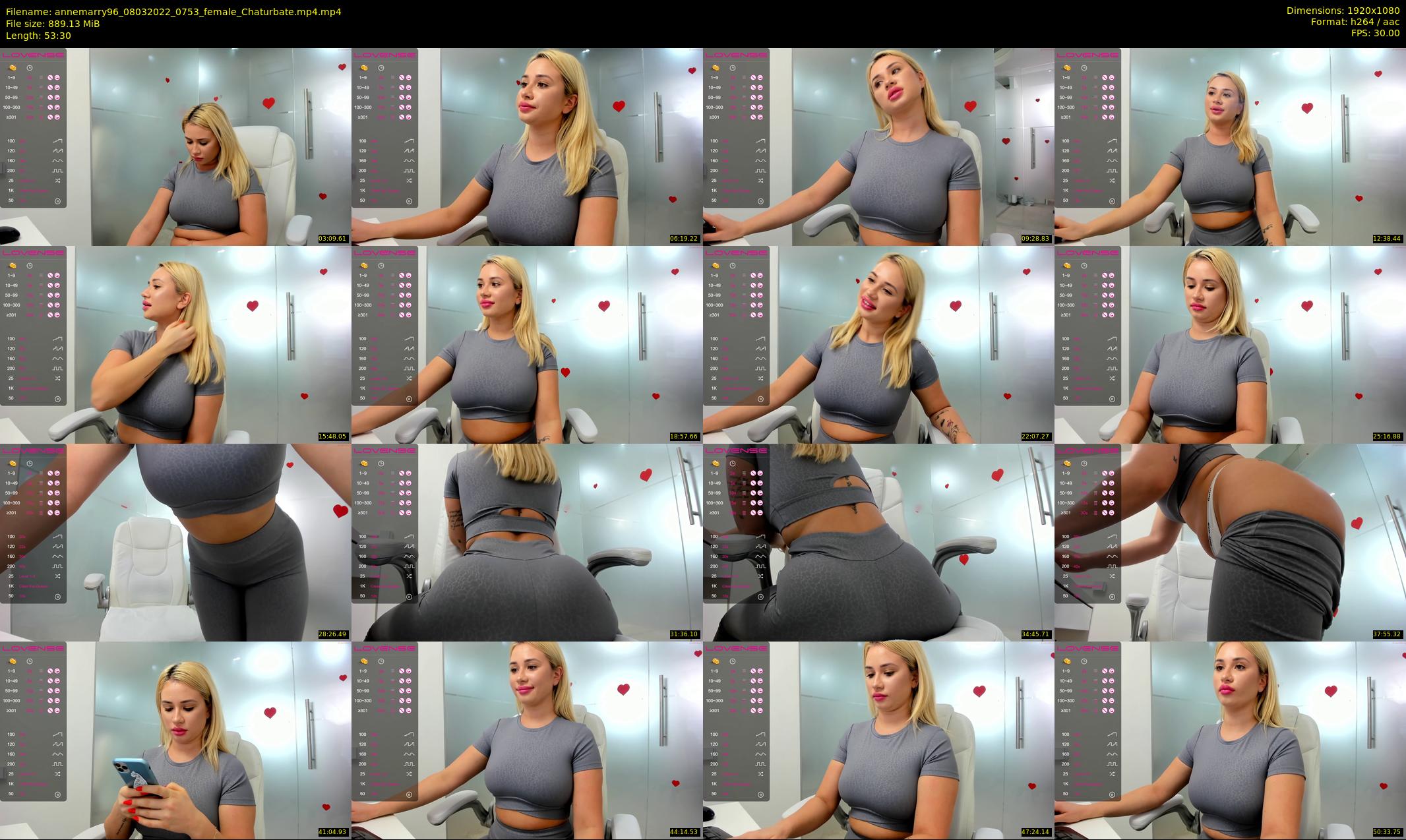 annemarry96 — 54 minute Chaturbate female cam show recording, 1080p, Mar 8, 2022