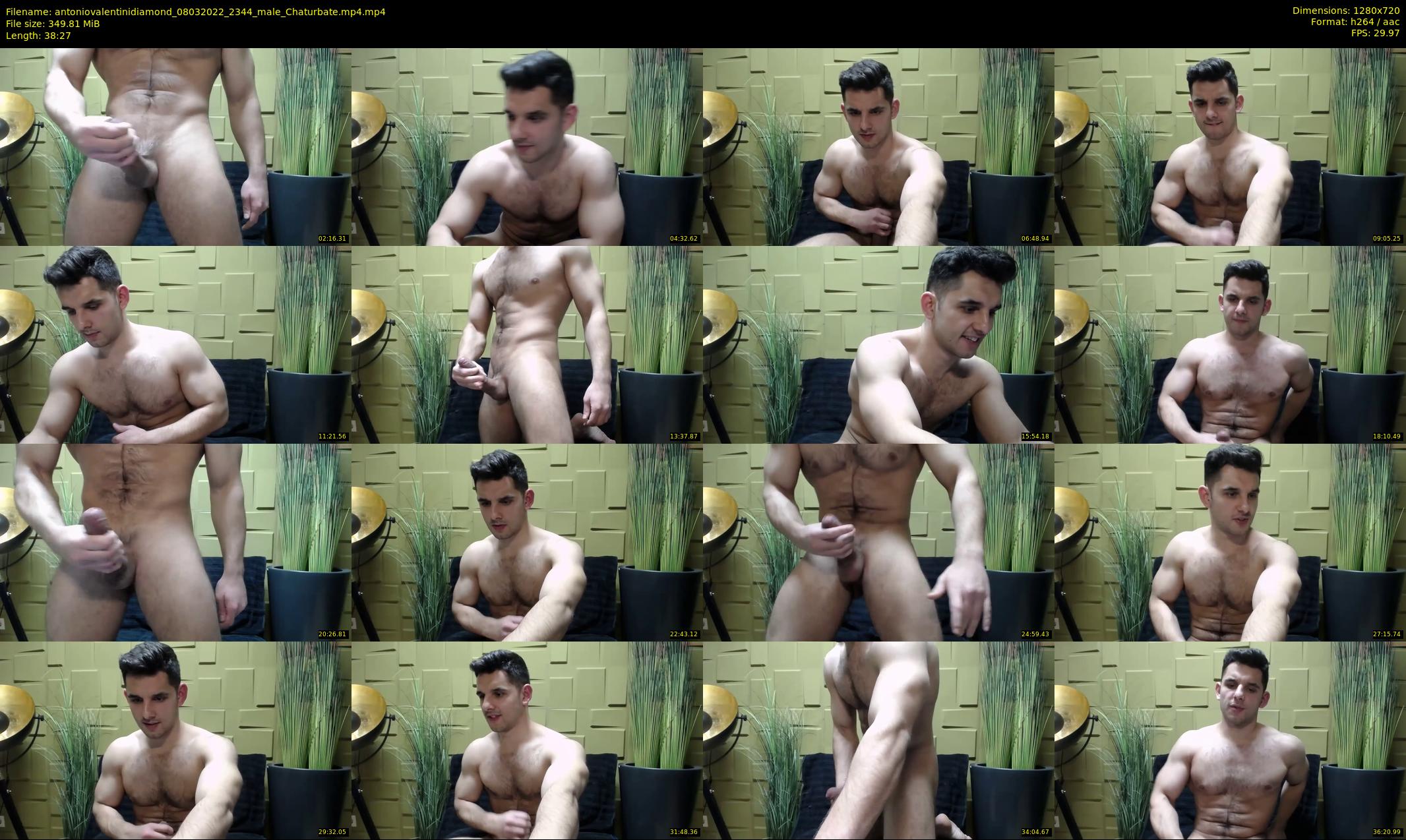 antoniovalentinidiamond — 39 minute Chaturbate male cam show recording, 720p, Mar 8, 2022