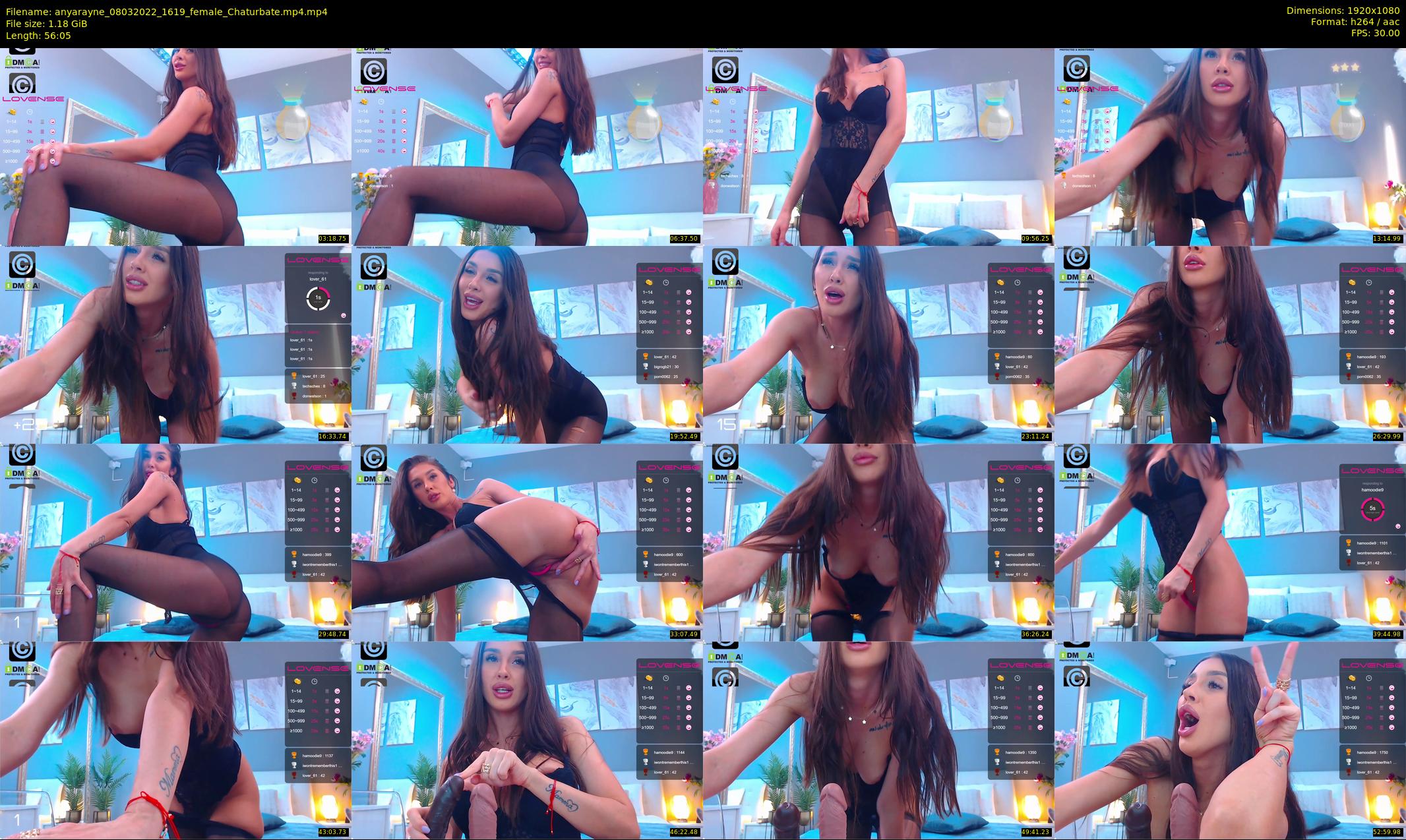 anyarayne — 57 minute Chaturbate female cam show recording, 1080p, Mar 8, 2022