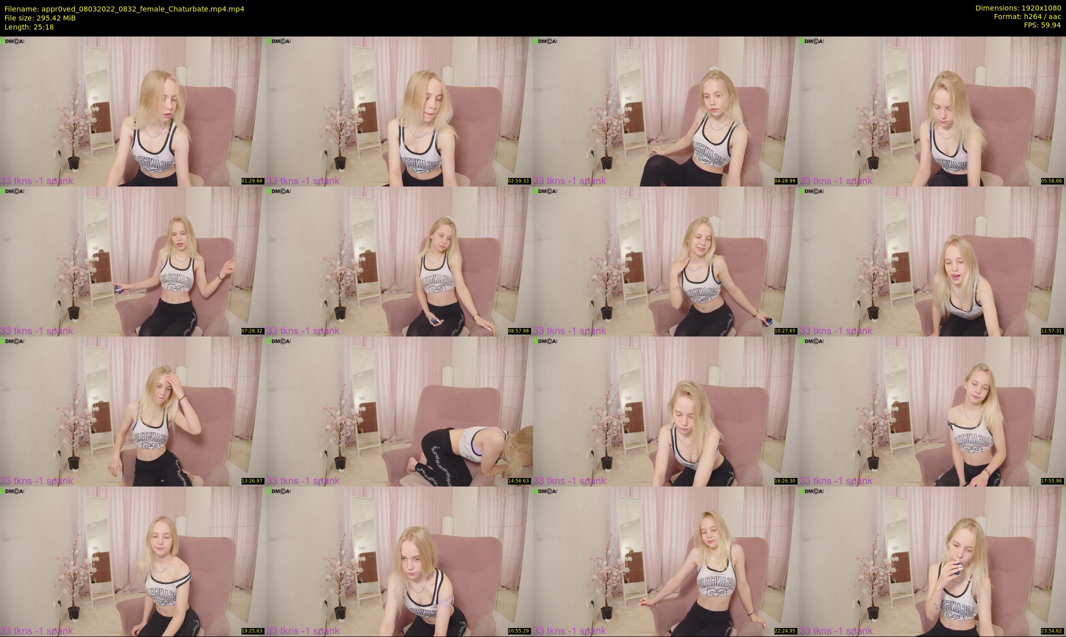 appr0ved — 26 minute Chaturbate female cam show recording, 1080p, Mar 8, 2022