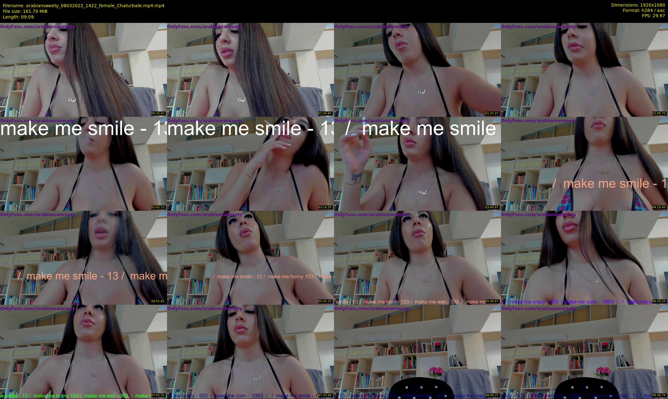 arabiansweety — 10 minute Chaturbate female cam show recording, 1080p, Mar 8, 2022