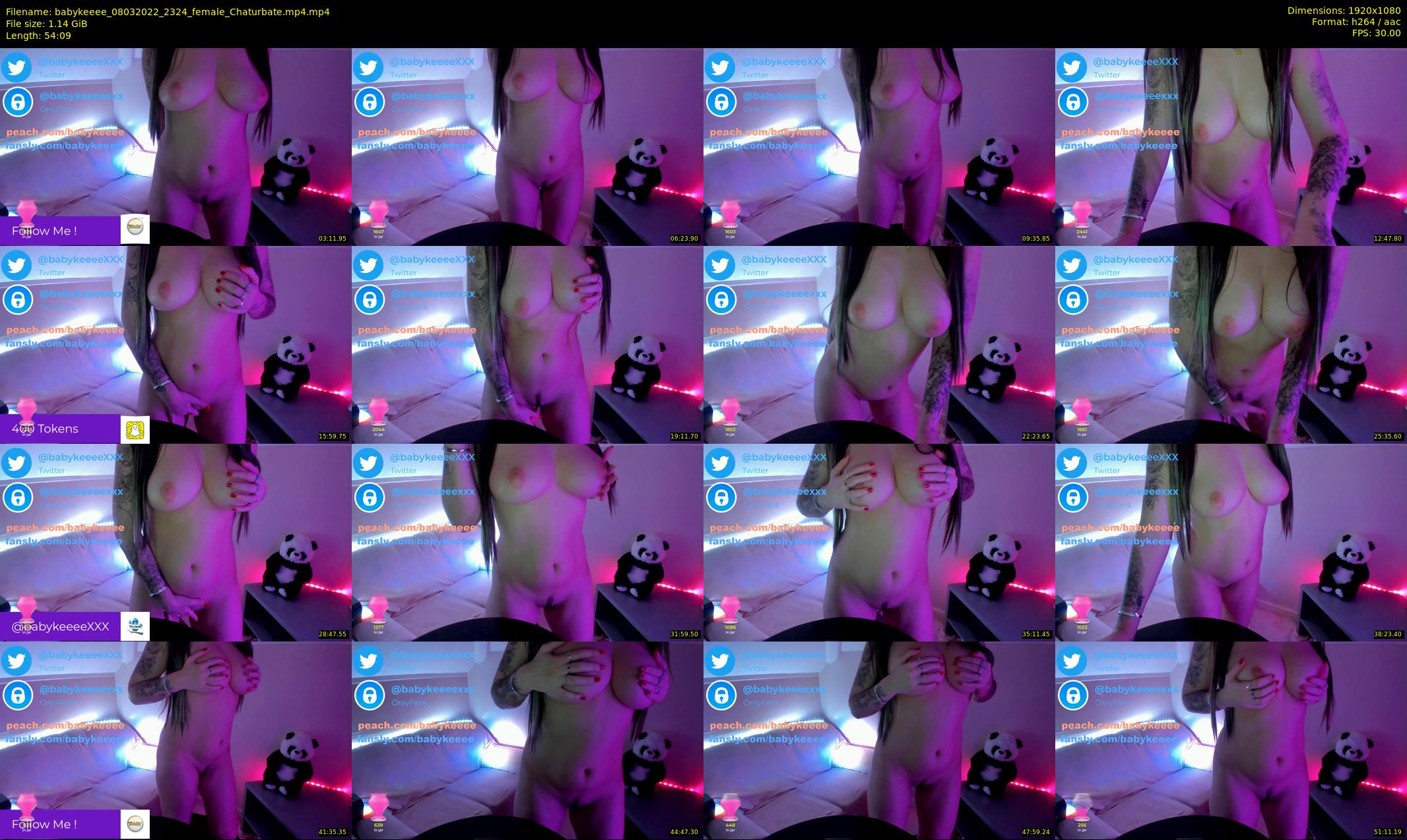 babykeeee — 55 minute Chaturbate female cam show recording, 1080p, Mar 8, 2022