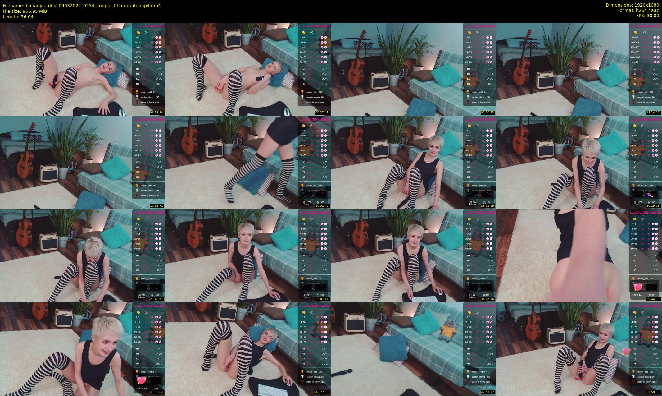 bananya_kitty — 57 minute Chaturbate couple cam show recording, 1080p, Mar 9, 2022