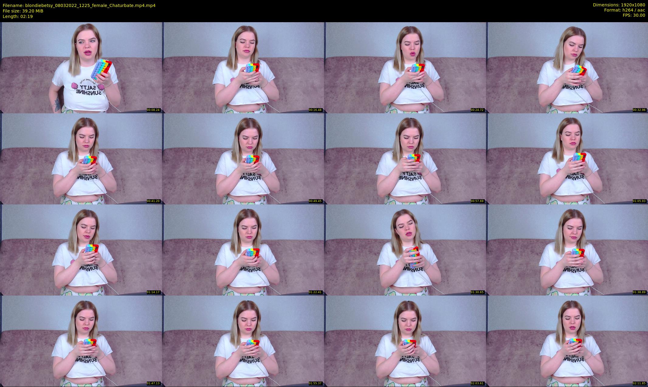 blondiebetsy — 3 minute Chaturbate female cam show recording, 1080p, Mar 8, 2022