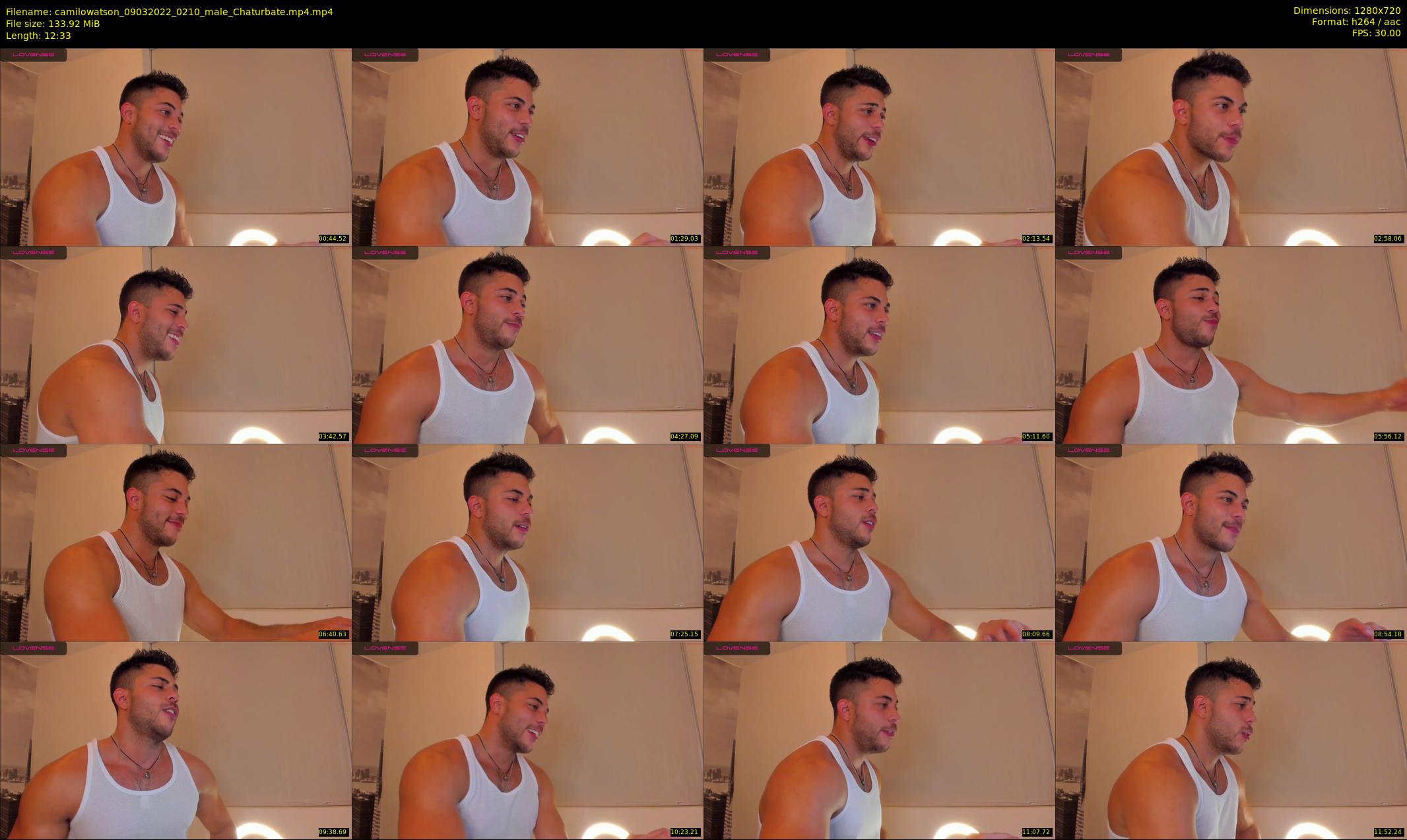 camilowatson — 13 minute Chaturbate male cam show recording, 720p, Mar 9, 2022