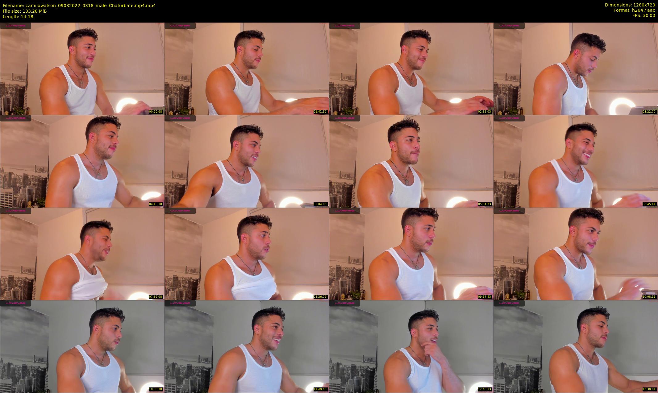 camilowatson — 15 minute Chaturbate male cam show recording, 720p, Mar 9, 2022