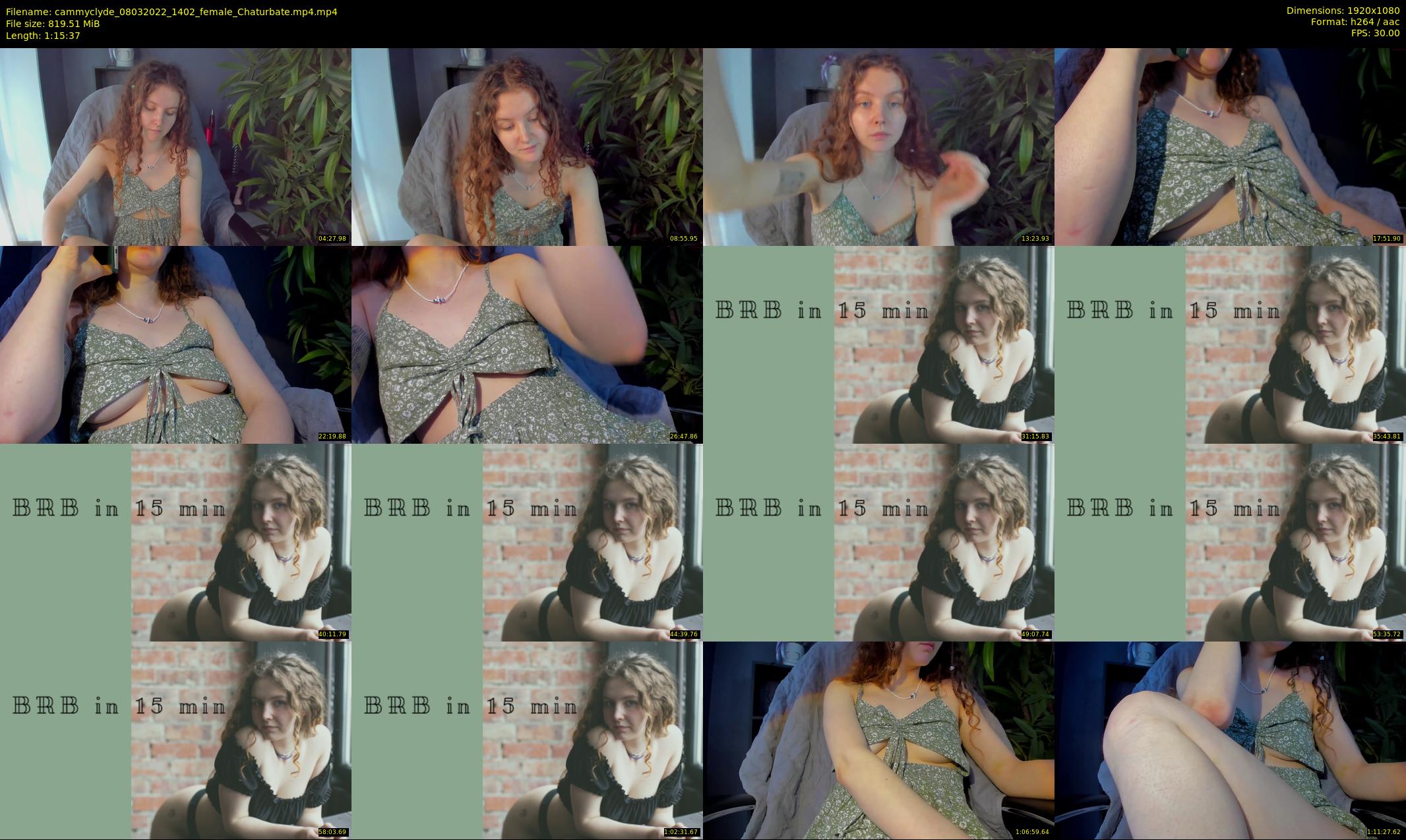 cammyclyde — 76 minute Chaturbate female cam show recording, 1080p, Mar 8, 2022